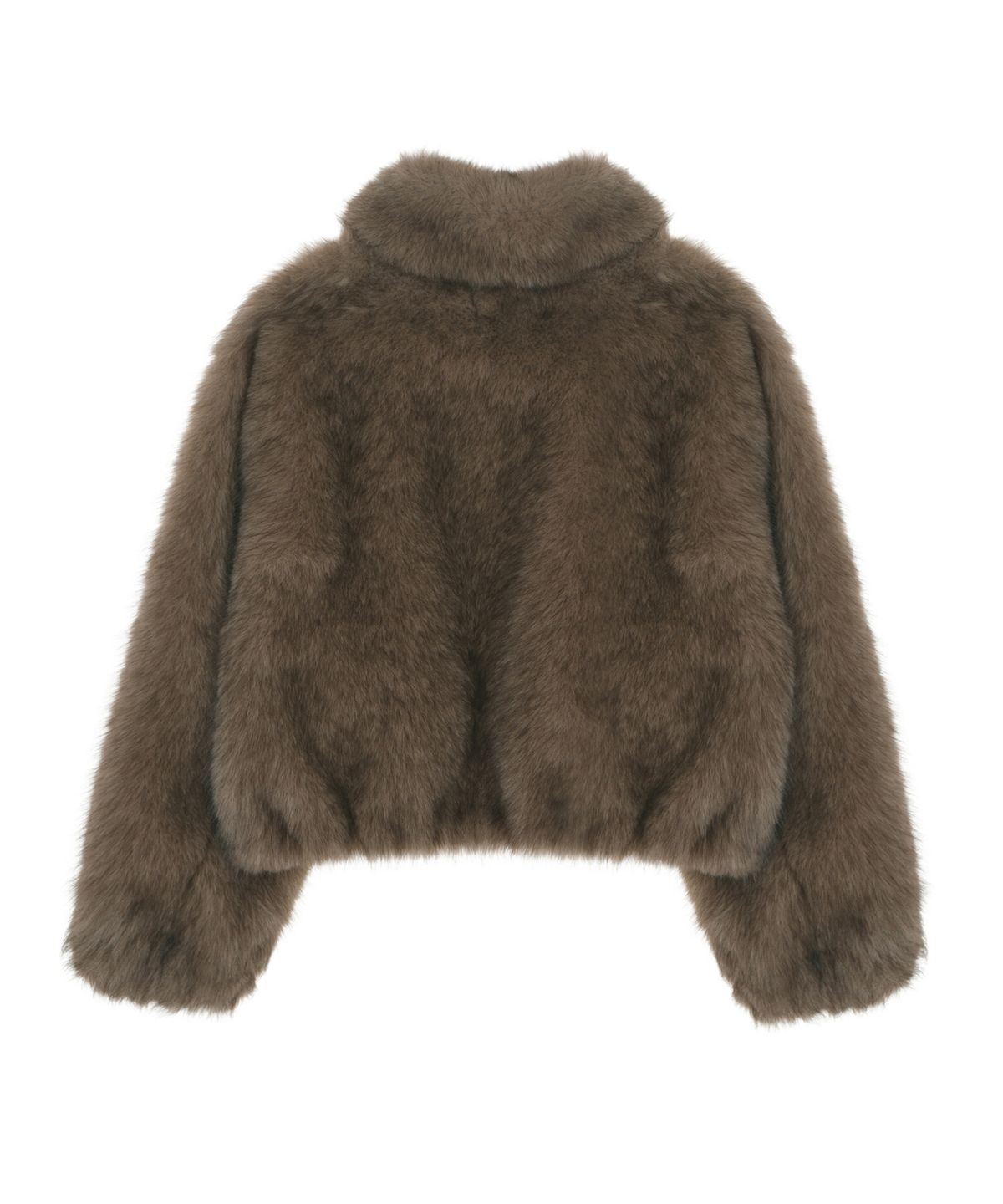 닉앤니콜(NICK&NICOLE) FLUFFY MIX FUR JACKET_BROWN