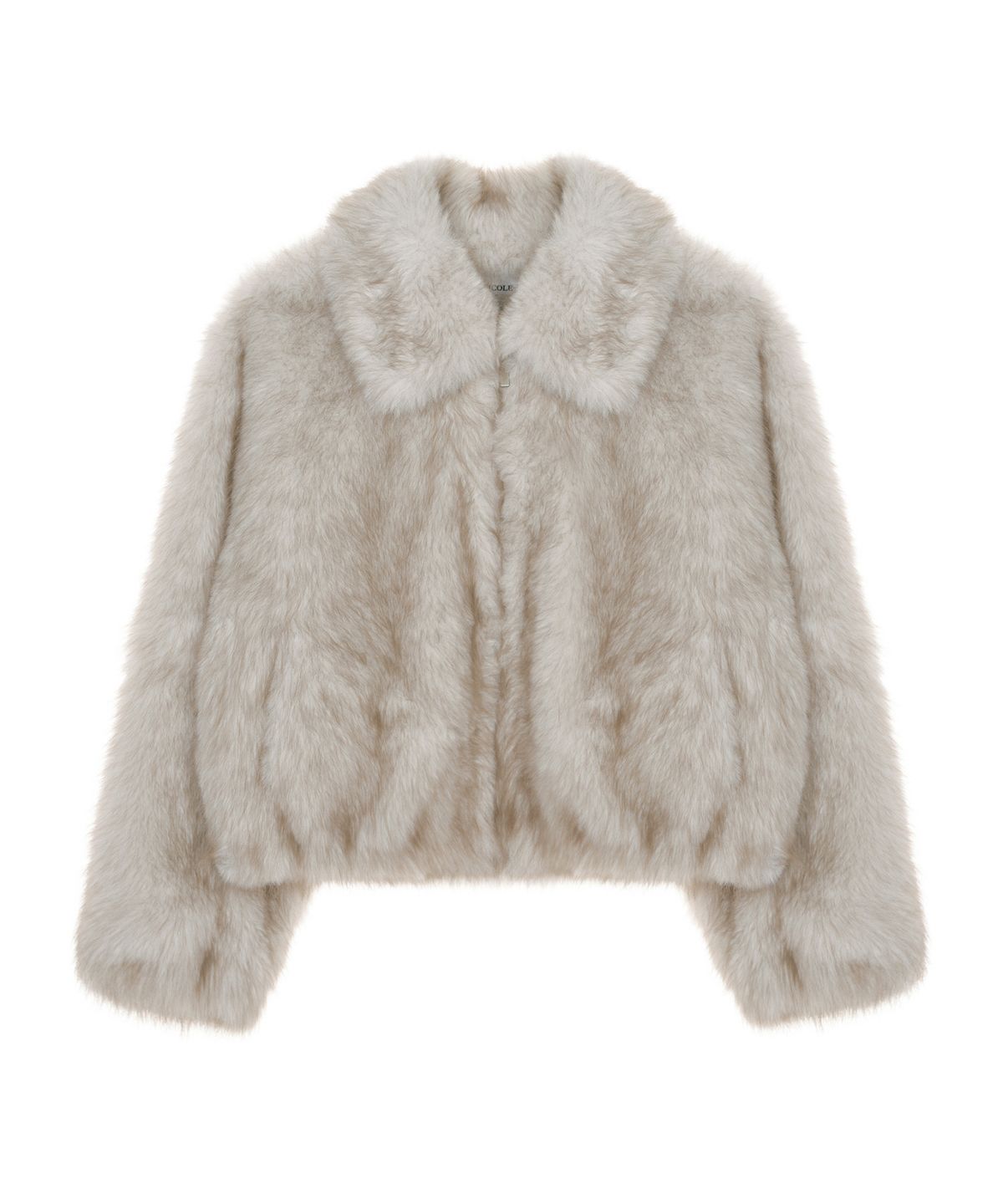 닉앤니콜(NICK&NICOLE) FLUFFY MIX FUR JACKET_BEIGE