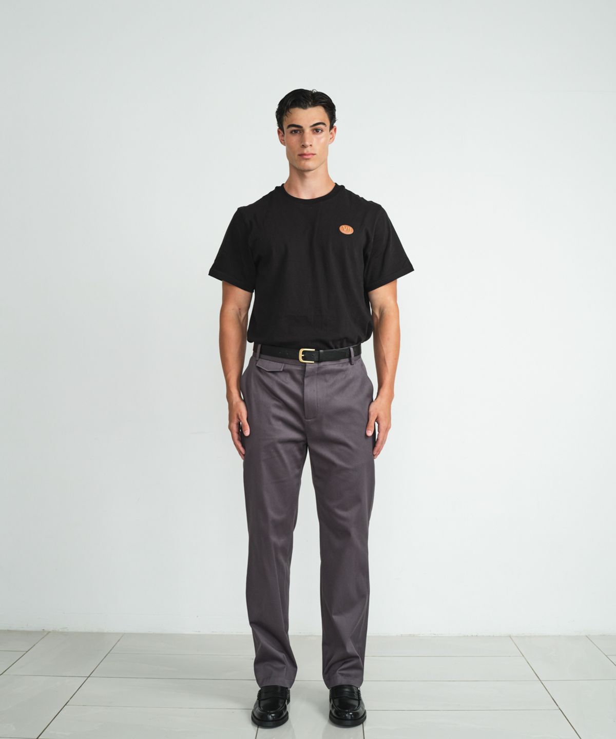 비베르데(VIIVERDE) Heavy Cotton T-shirt Black