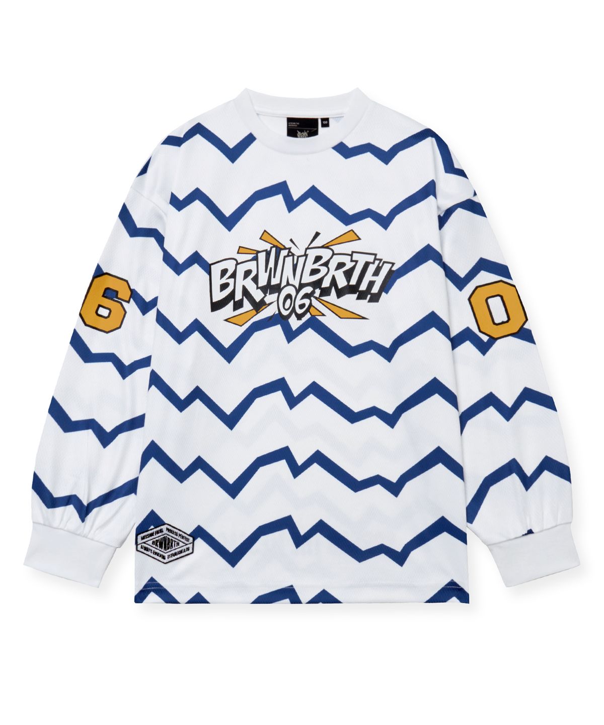 브라운브레스 키즈(BROWNBREATH KIDS) KIDS ZIGZAG BB LONGSLEEVE - WHITE