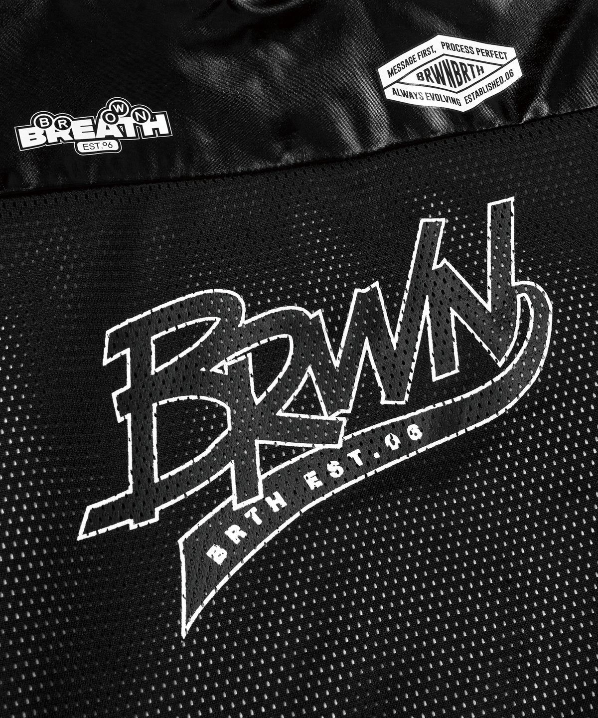 브라운브레스 키즈(BROWNBREATH KIDS) KIDS BRWN LAYERD JERSEY HOODIE - BLACK
