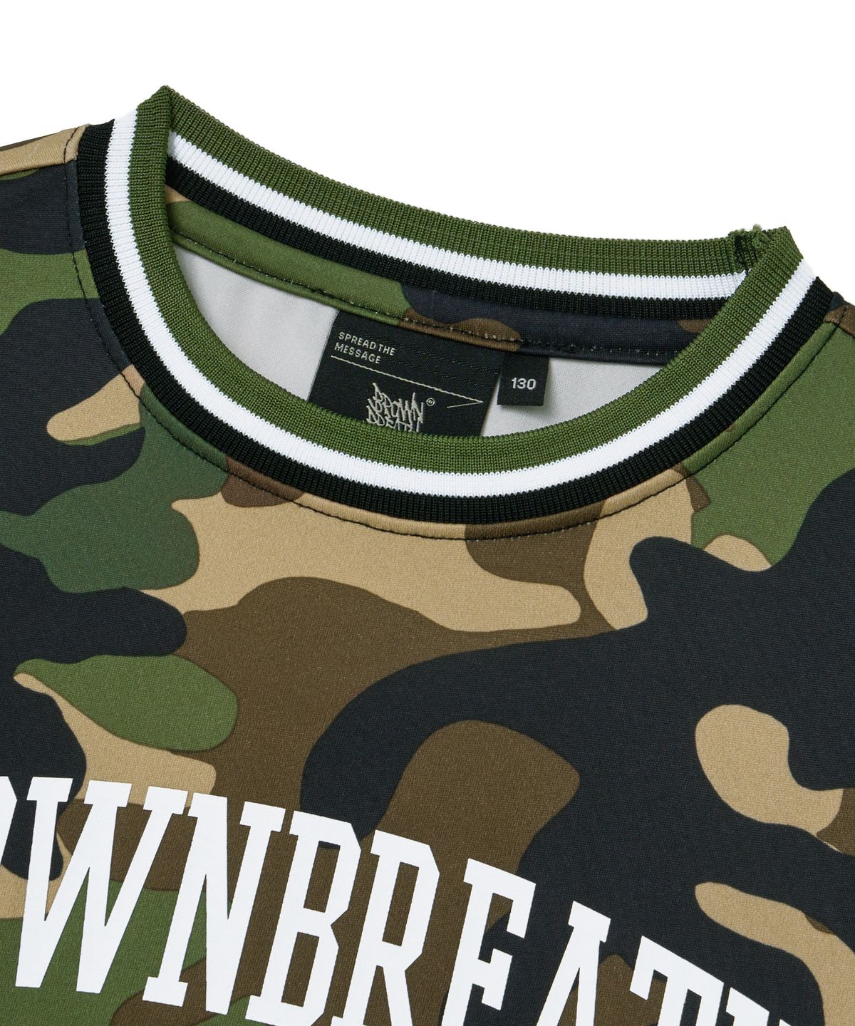브라운브레스 키즈(BROWNBREATH KIDS) KIDS CAMO LAYERED LONGSLEEVE - KHAKI