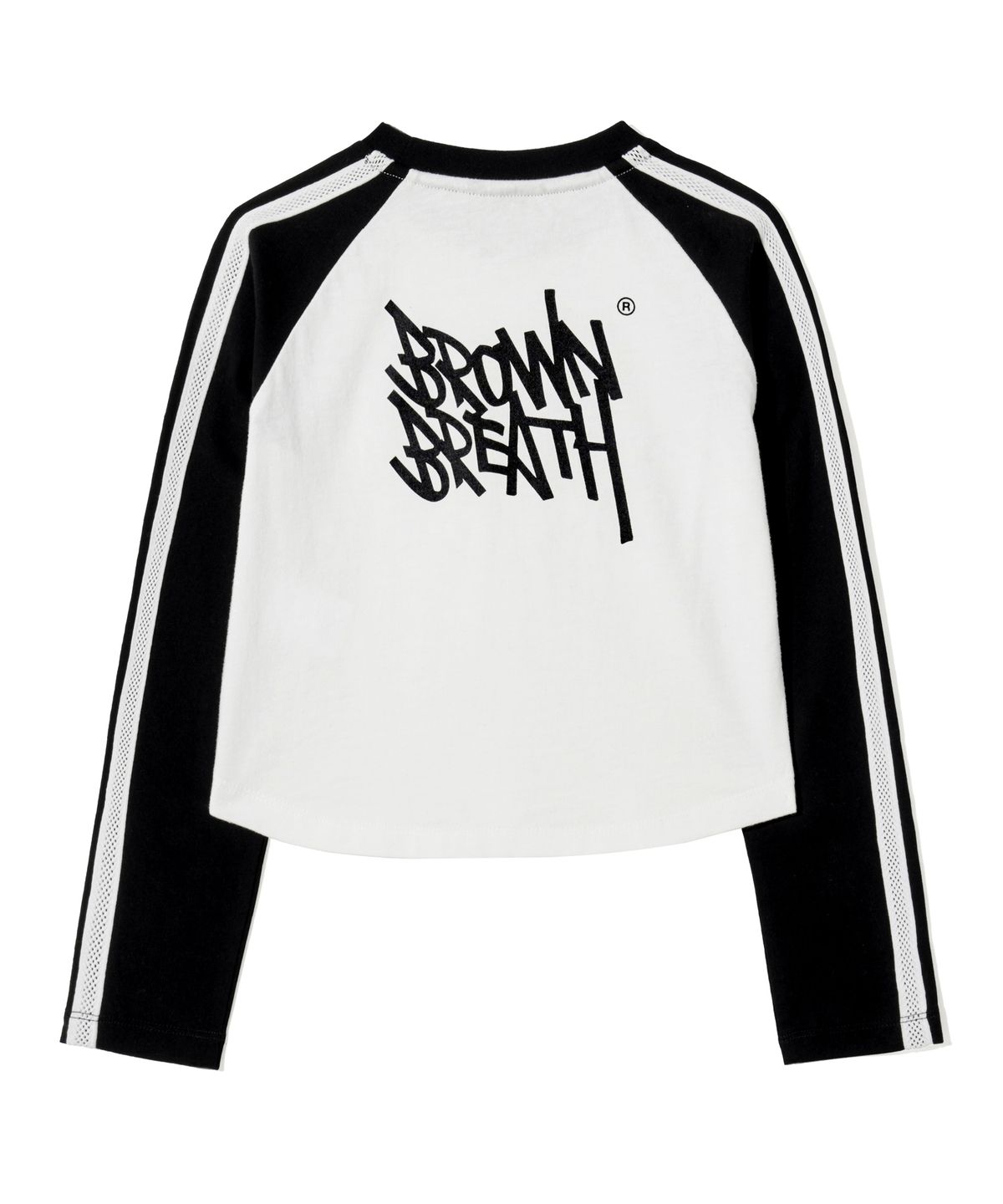 브라운브레스 키즈(BROWNBREATH KIDS) KIDS GIRL RAGLAN TAG LONGSLEEVE - BLACK