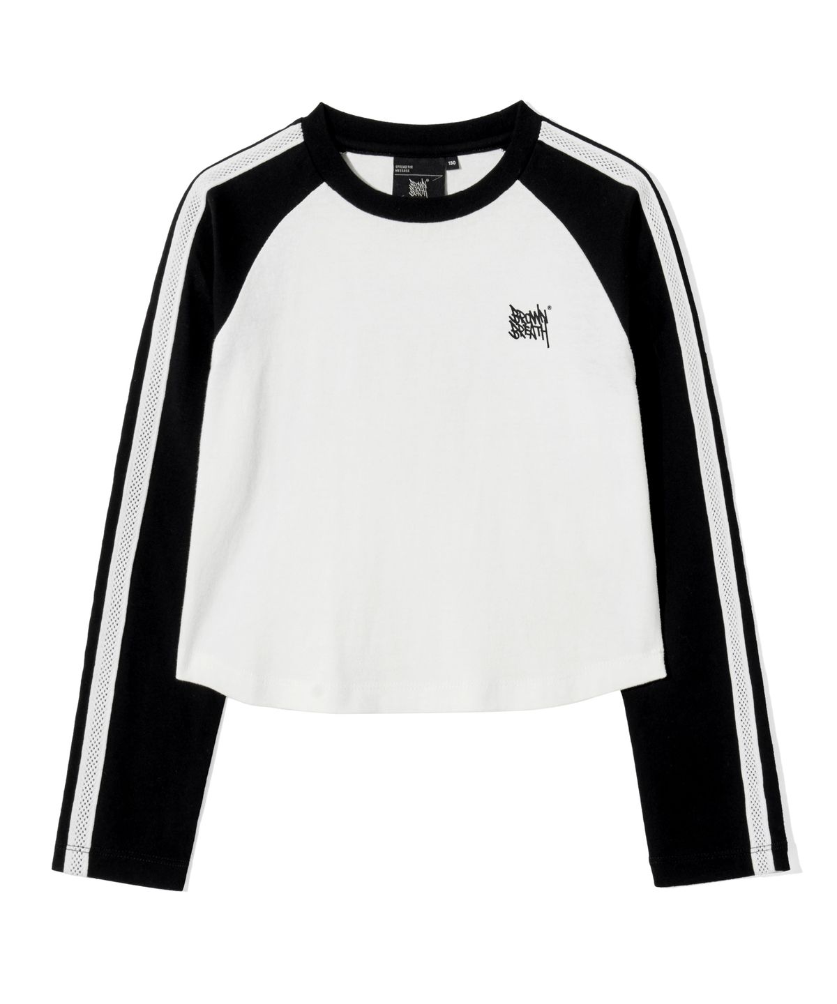 브라운브레스 키즈(BROWNBREATH KIDS) KIDS GIRL RAGLAN TAG LONGSLEEVE - BLACK