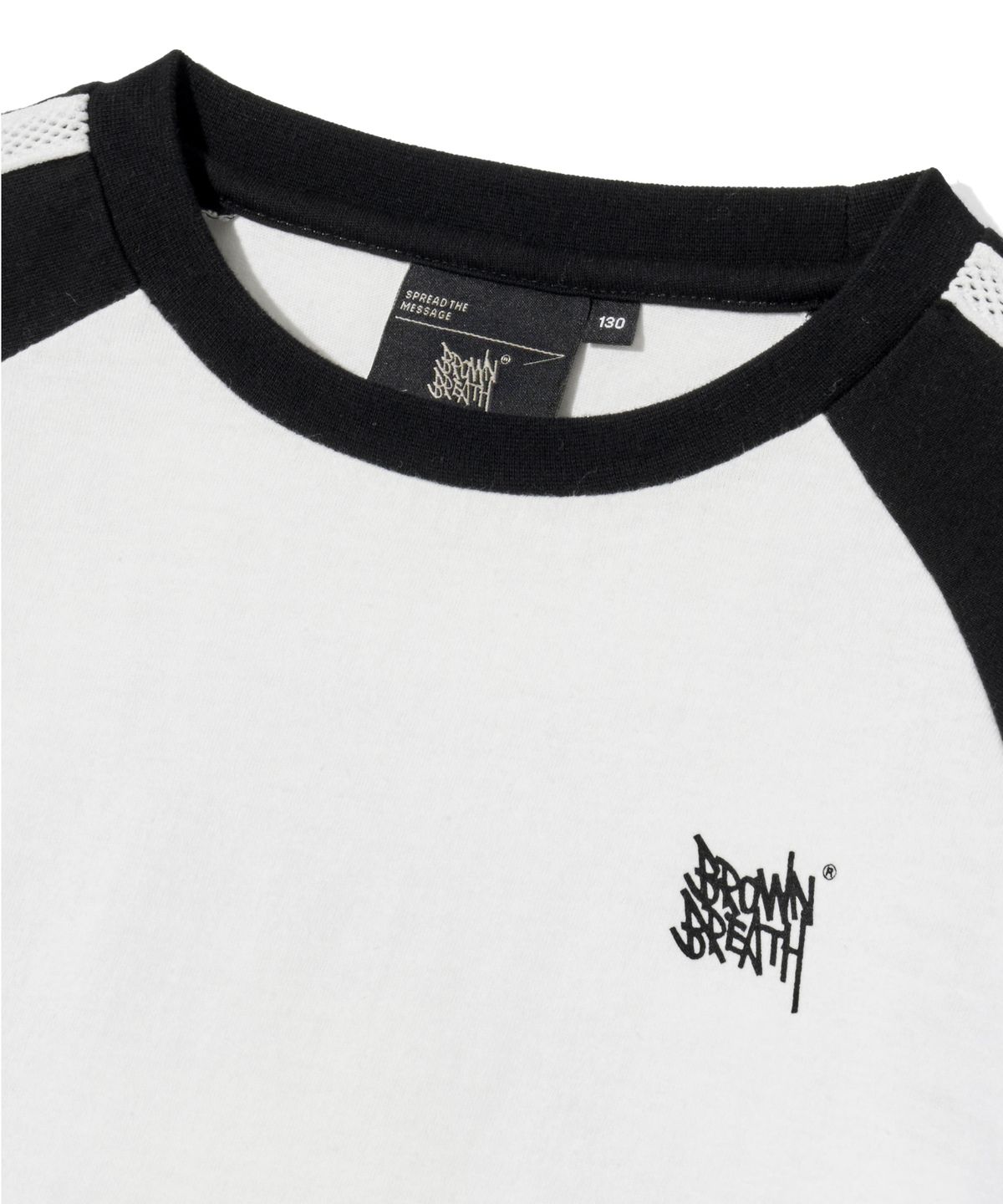 브라운브레스 키즈(BROWNBREATH KIDS) KIDS GIRL RAGLAN TAG LONGSLEEVE - BLACK
