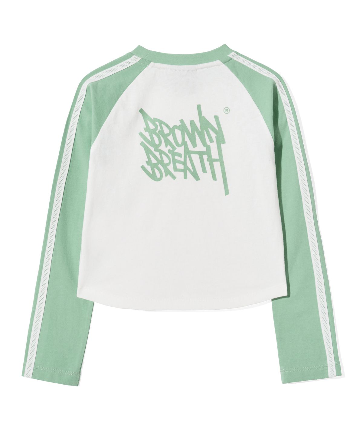 브라운브레스 키즈(BROWNBREATH KIDS) KIDS GIRL RAGLAN TAG LONGSLEEVE - MINT