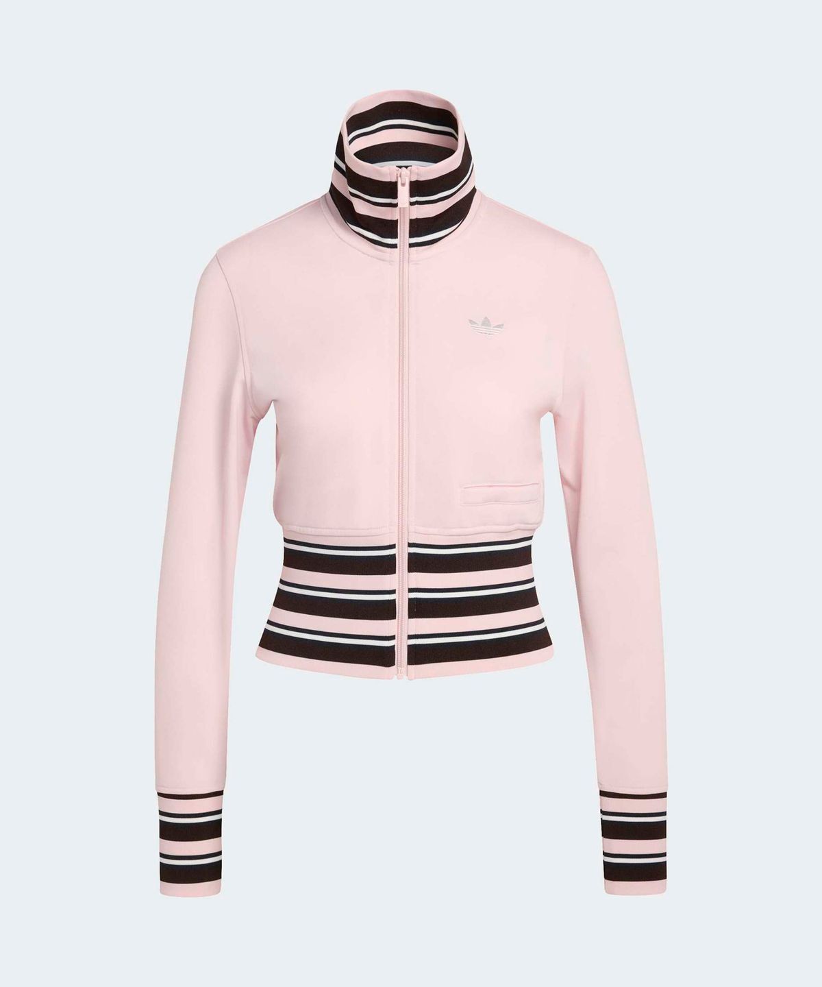 아디다스(ADIDAS) 빈티지 하이 니트 리브 트랙탑 - 샌드핑크 / KW2085