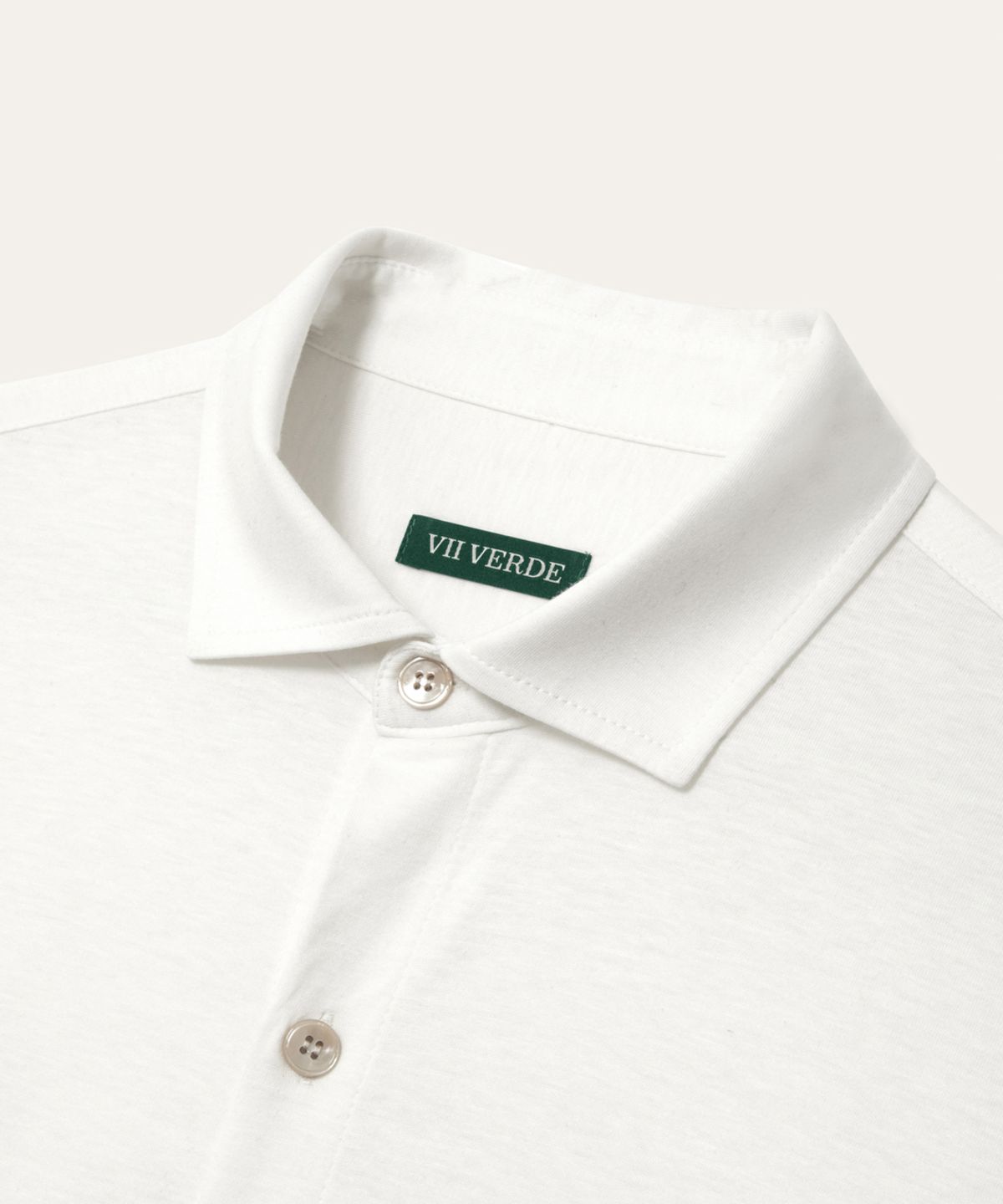 비베르데(VIIVERDE) Silk Jersey Shirts White
