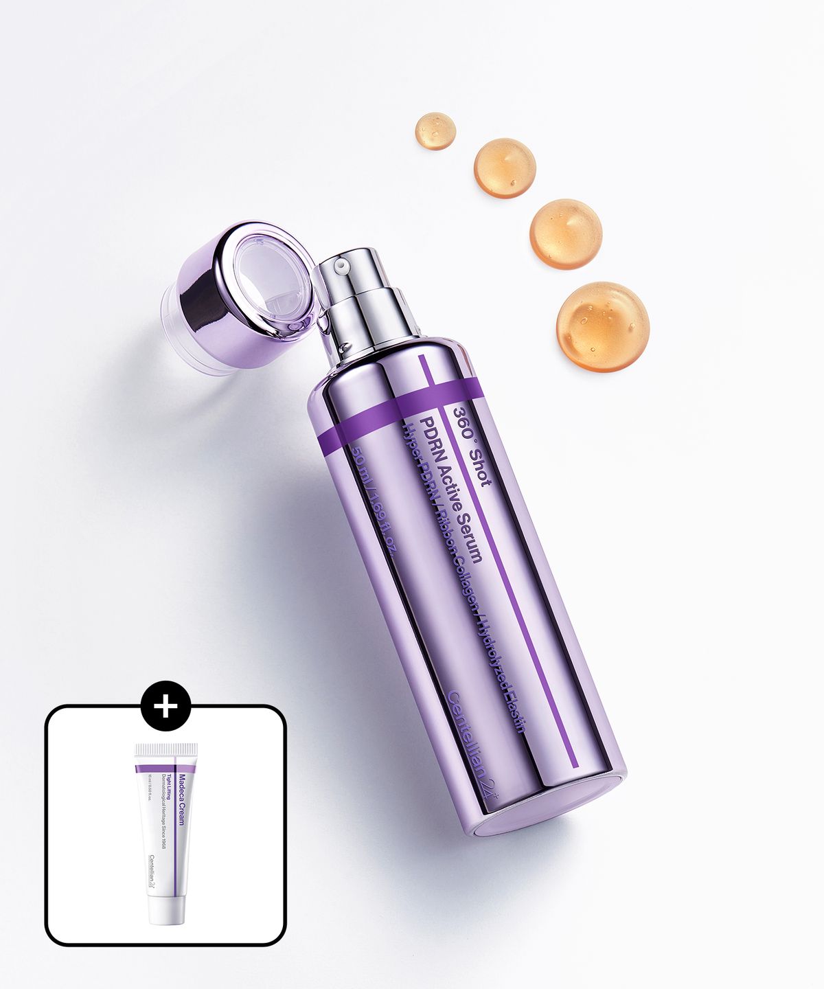 센텔리안24(CENTELLIAN24) [2Pack] 360도샷 PDRN 액티브 세럼 50ml 2개 + 타이트 리프팅 크림 15ml 증정