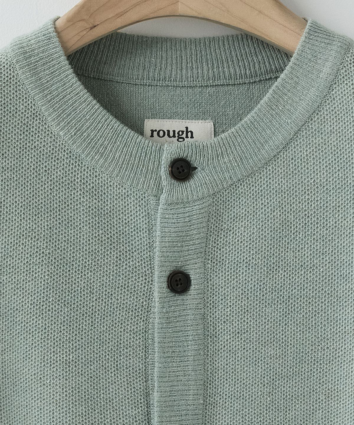 러프사이드(ROUGHSIDE) Double Loop Cardigan Jade