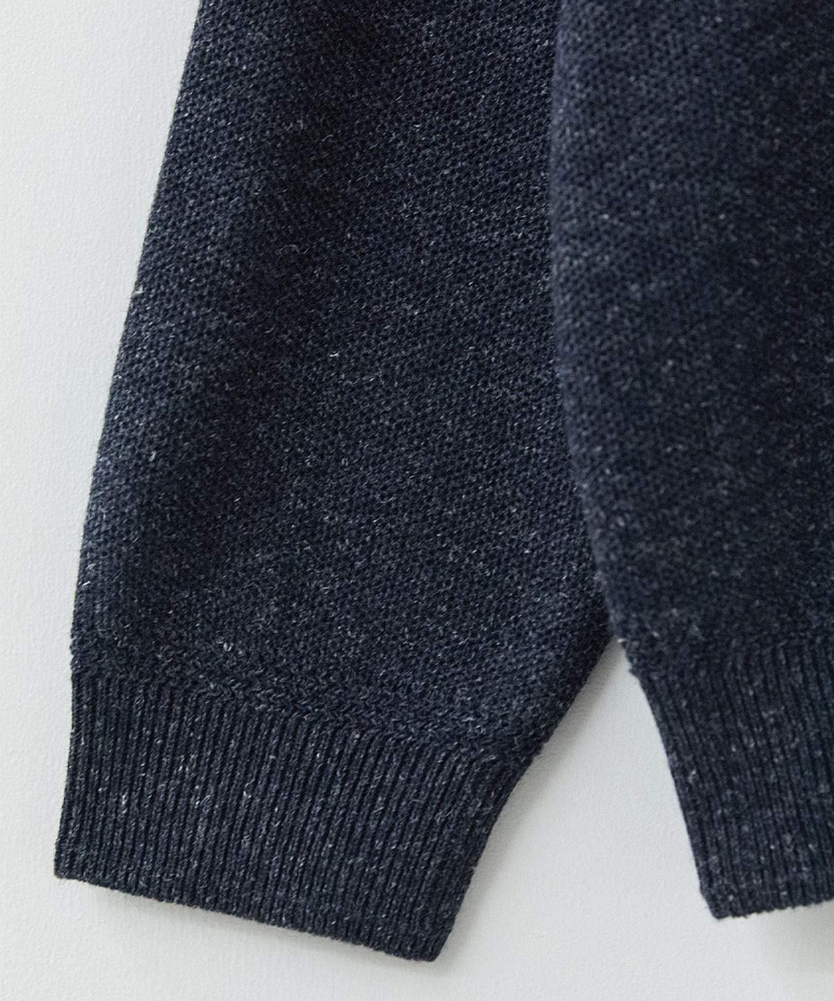러프사이드(ROUGHSIDE) Double Loop Cardigan Dark Navy