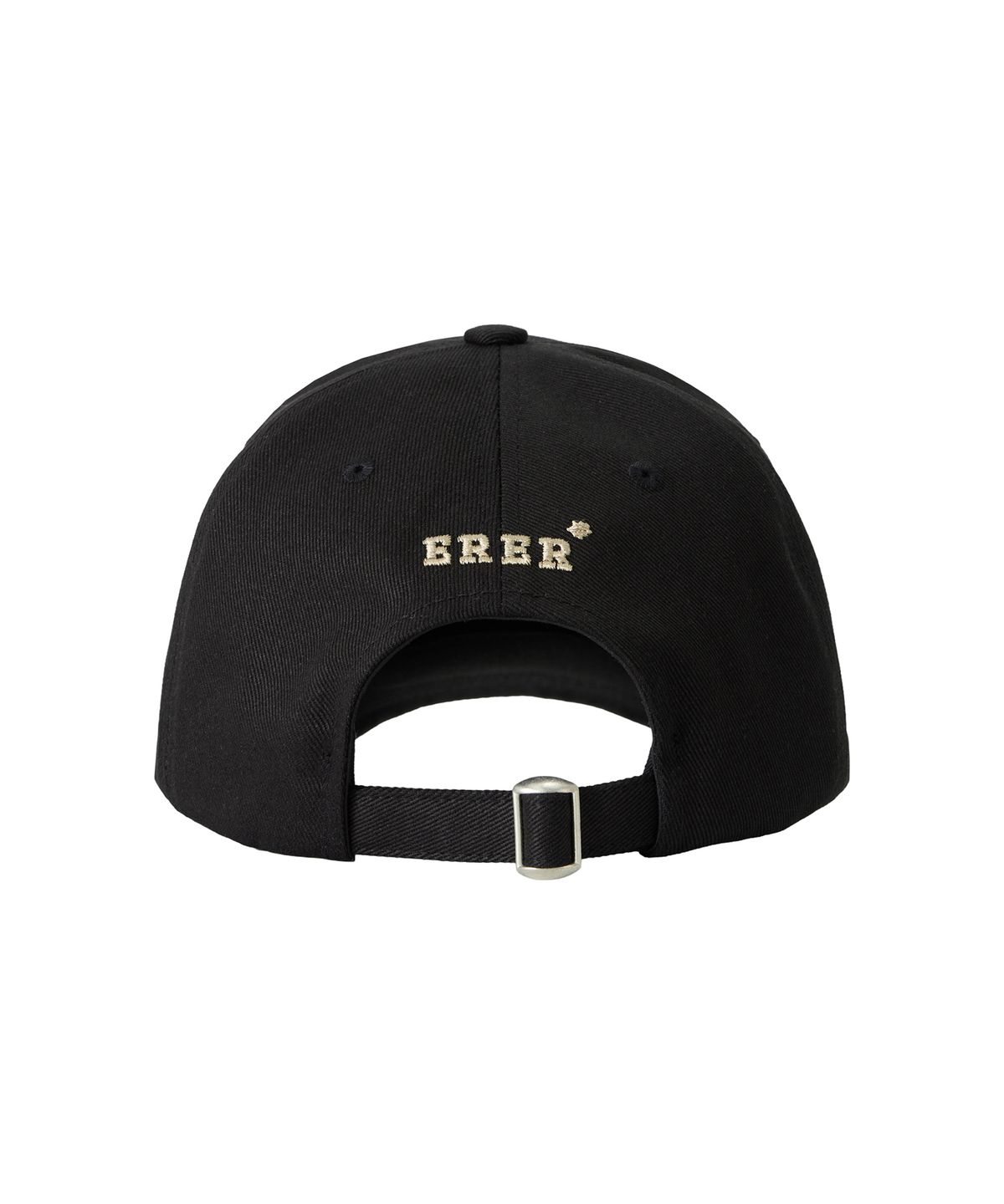 에르에르(ERER) Skier Applique Ball Cap Black