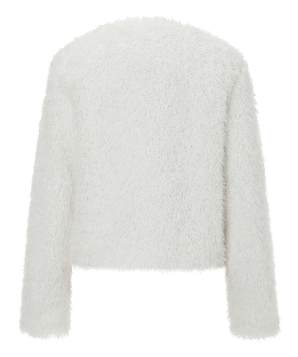 이네기(INEGI) Feather Fur Cardigan (white)