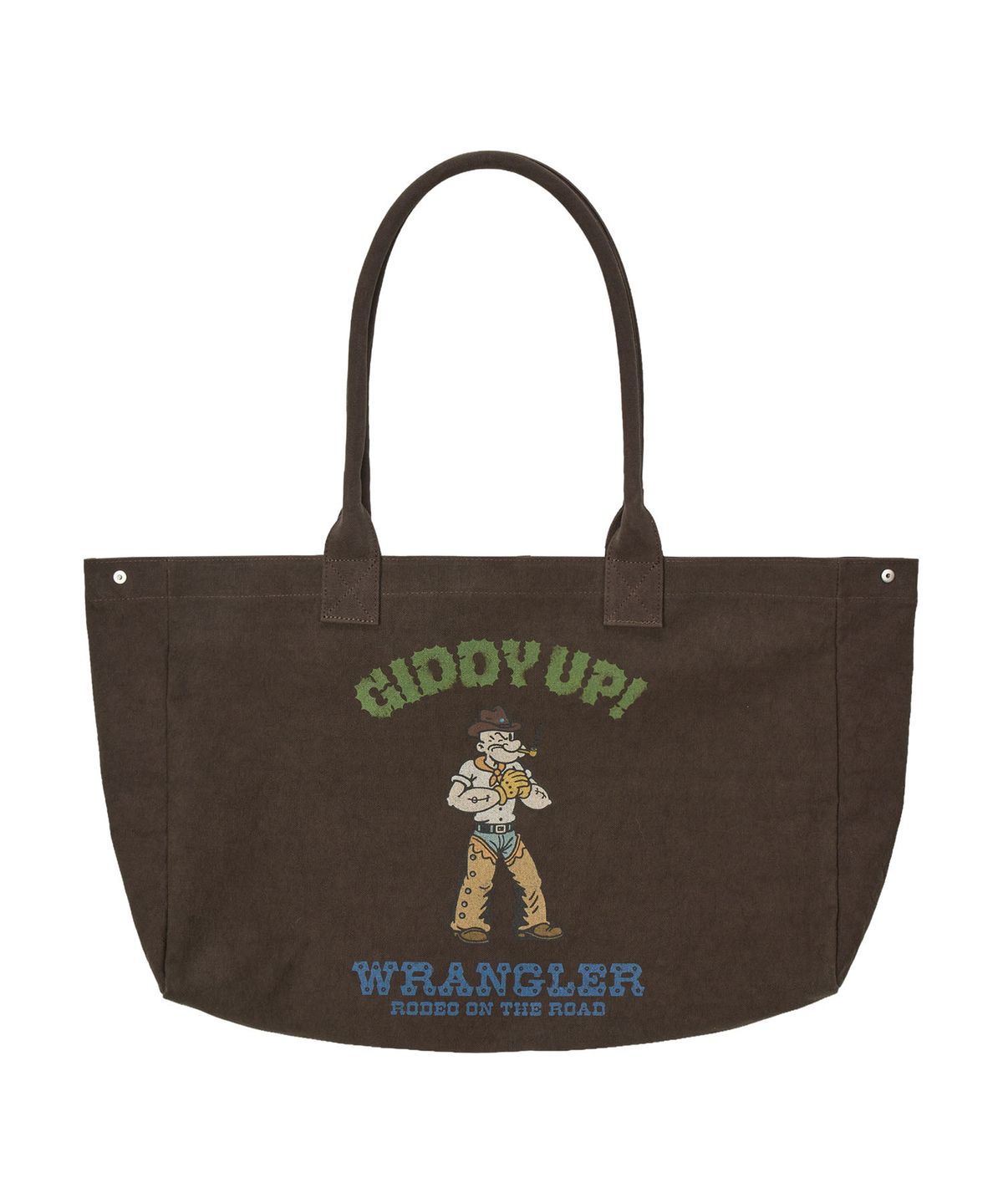 에르에르(ERER) Popeye Print Canvas bag Charcoal