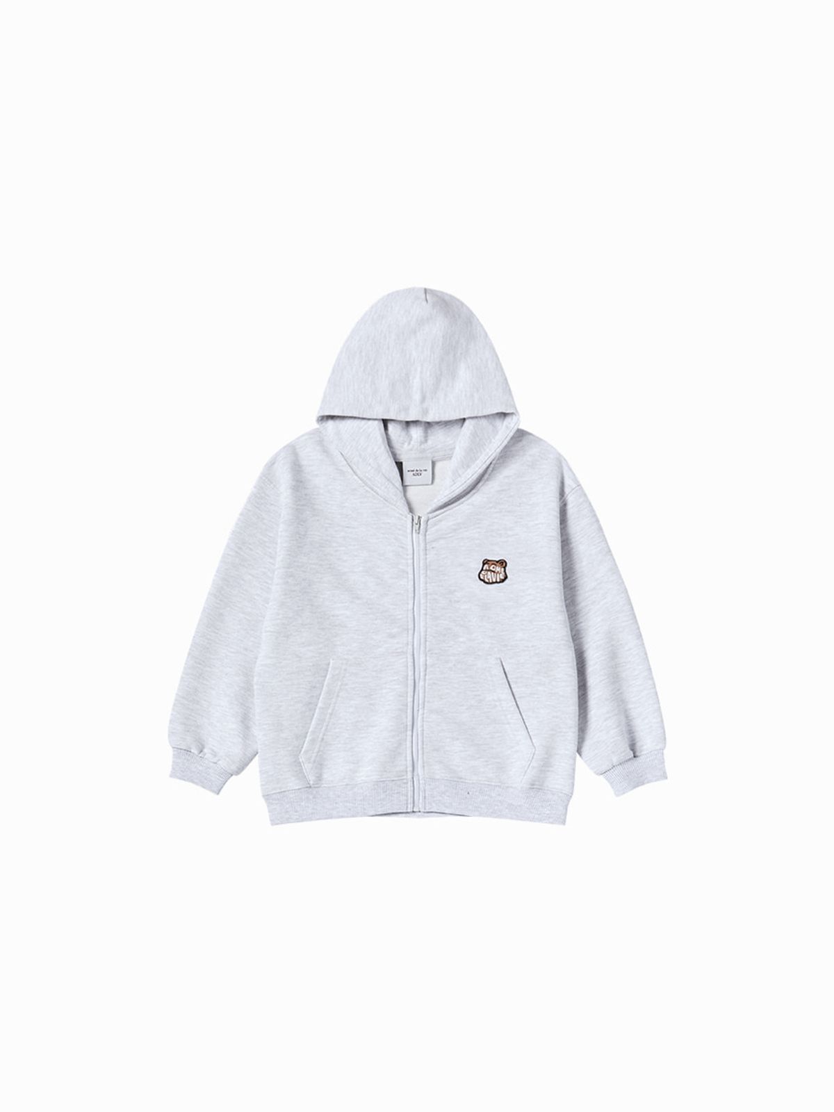아크메드라비 키즈(acmedelaviekids) KIDS AC BEAR WAPPEN HOODIE ZIP UP (3COLOR)