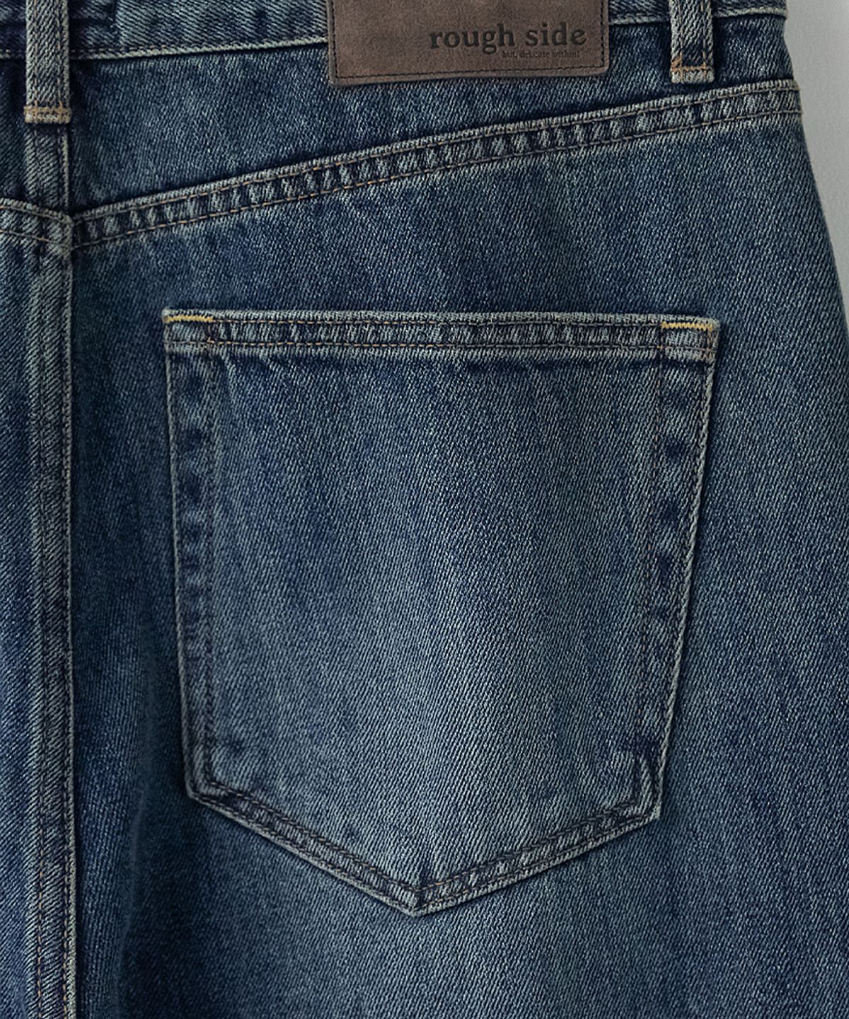 러프사이드(ROUGHSIDE) Union Denim Pants Medium Blue