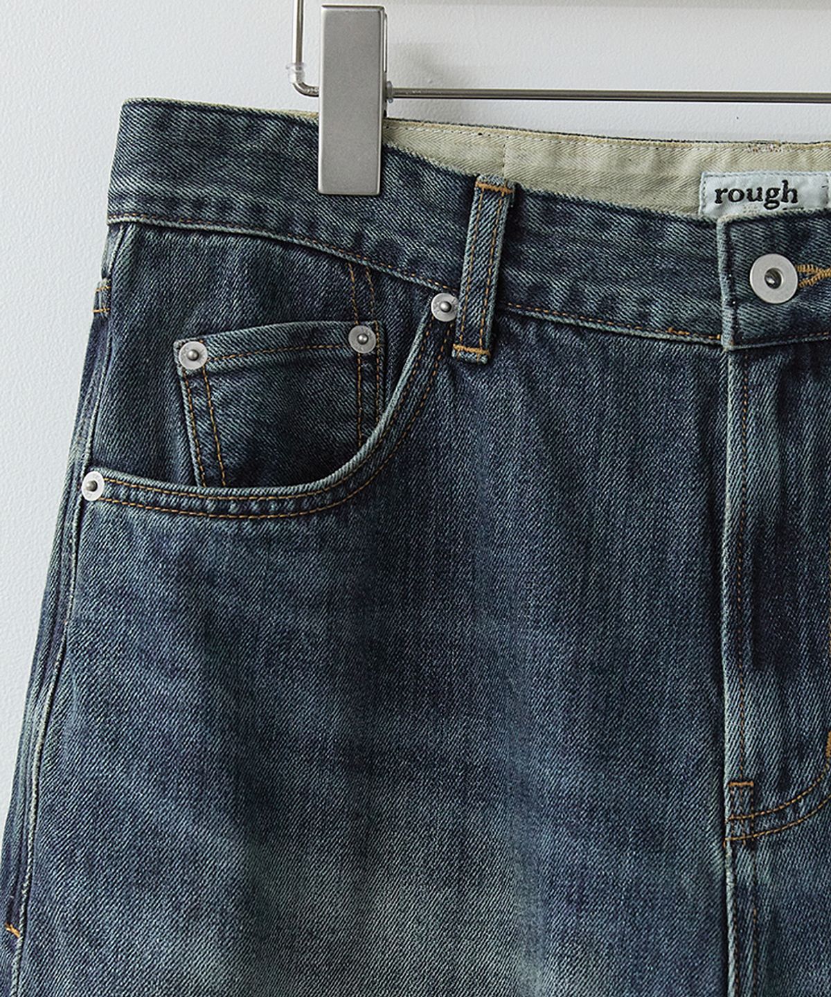 러프사이드(ROUGHSIDE) Union Denim Pants Medium Blue