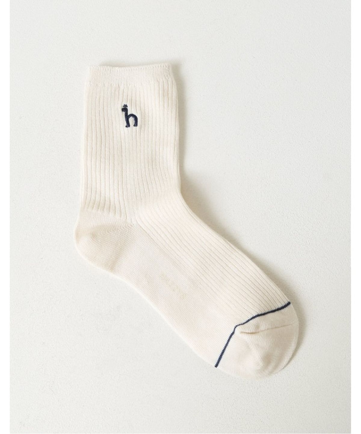 헤지스 여성 액세서리(HAZZYS WOMEN ACC) 로고자수 면혼방 중목 양말 3종 세트_HISS6E901IV