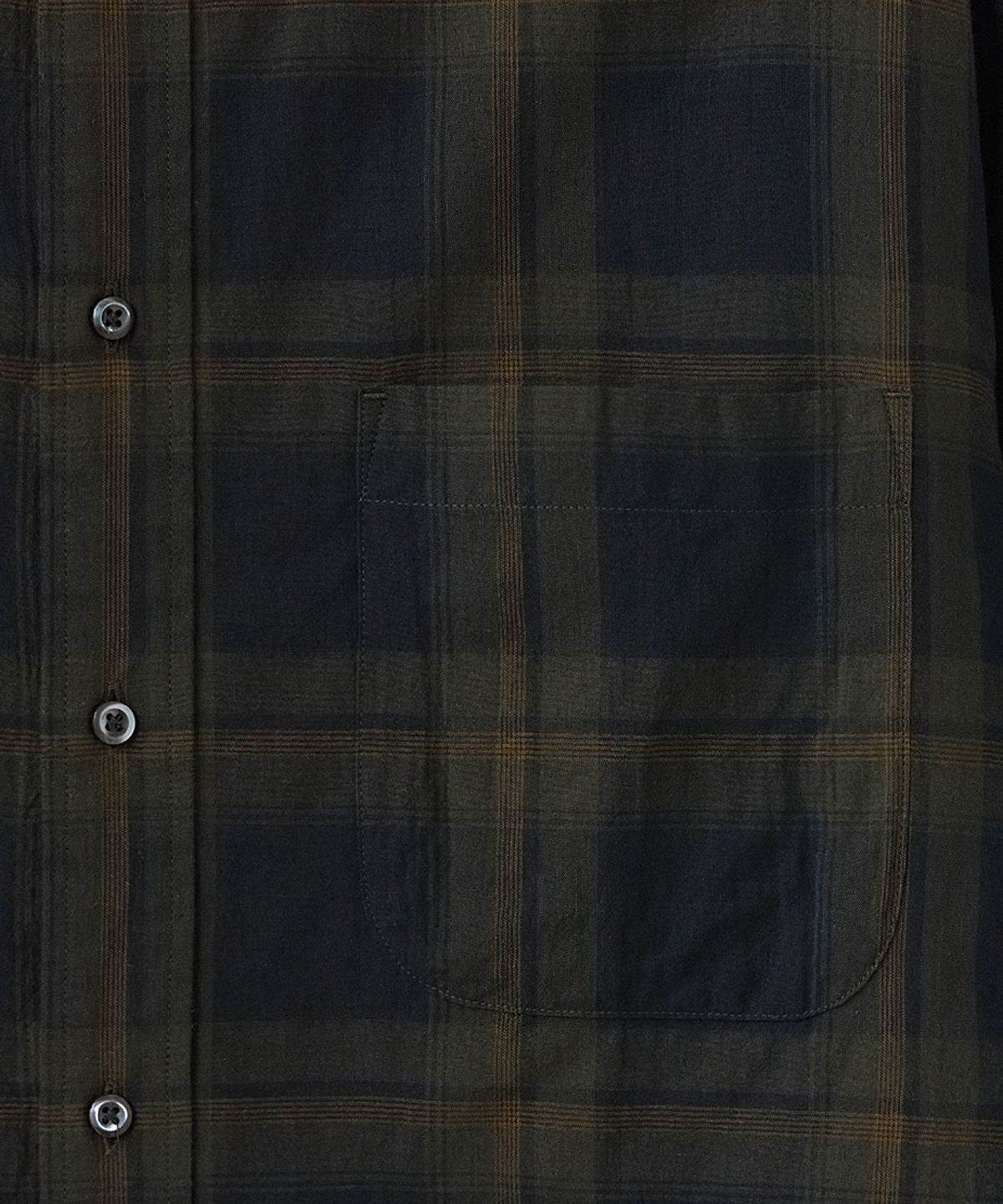러프사이드(ROUGHSIDE) Primary Shirt D.Olive Plaid