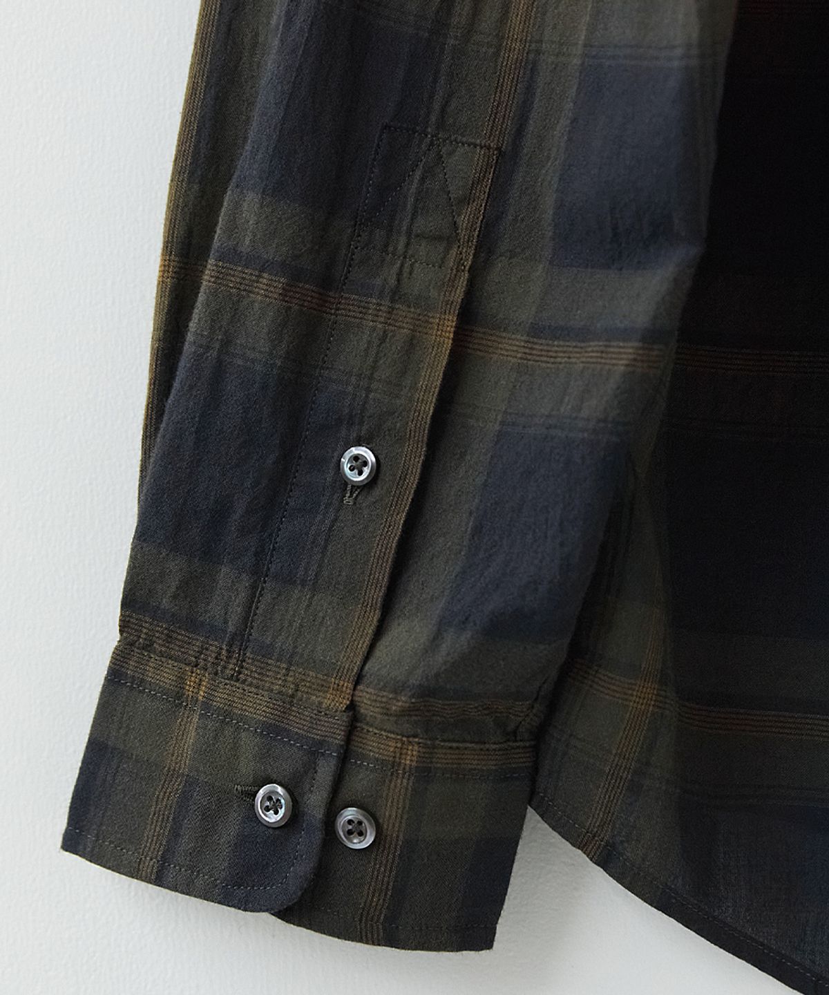 러프사이드(ROUGHSIDE) Primary Shirt D.Olive Plaid
