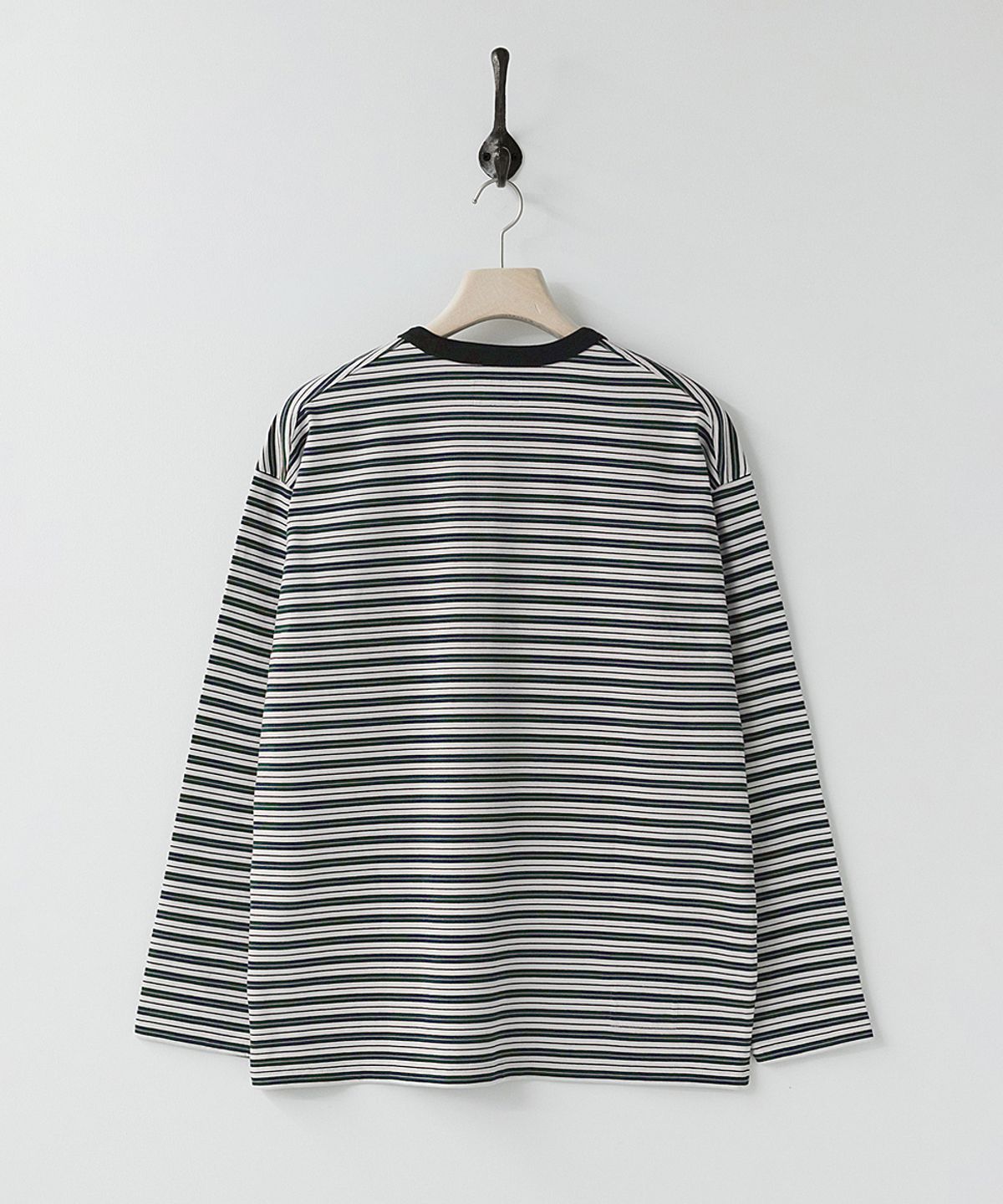 러프사이드(ROUGHSIDE) Multi Stripe Long Sleeve Blue