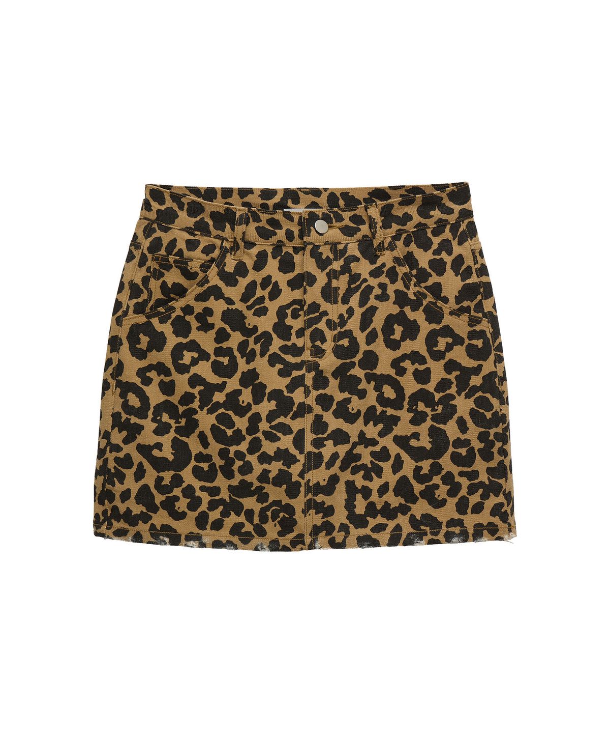 에르에르(ERER) Leopard Mini Skirt Brown