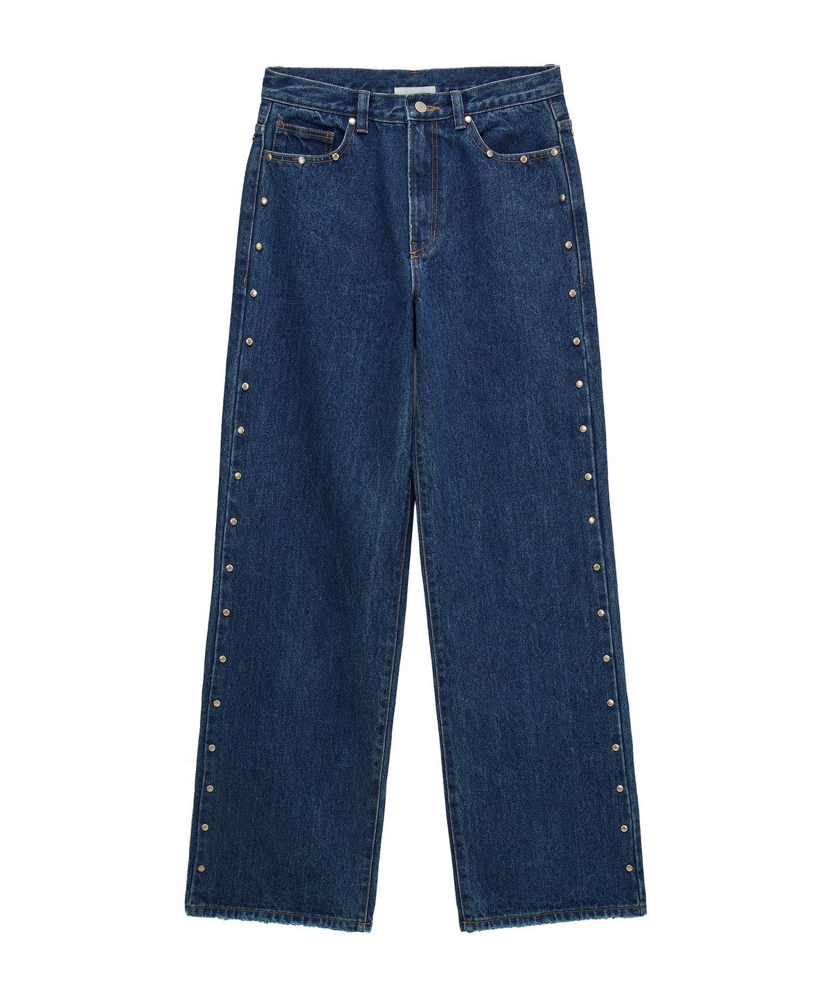 에르에르(ERER) Studed Denim Pants Blue