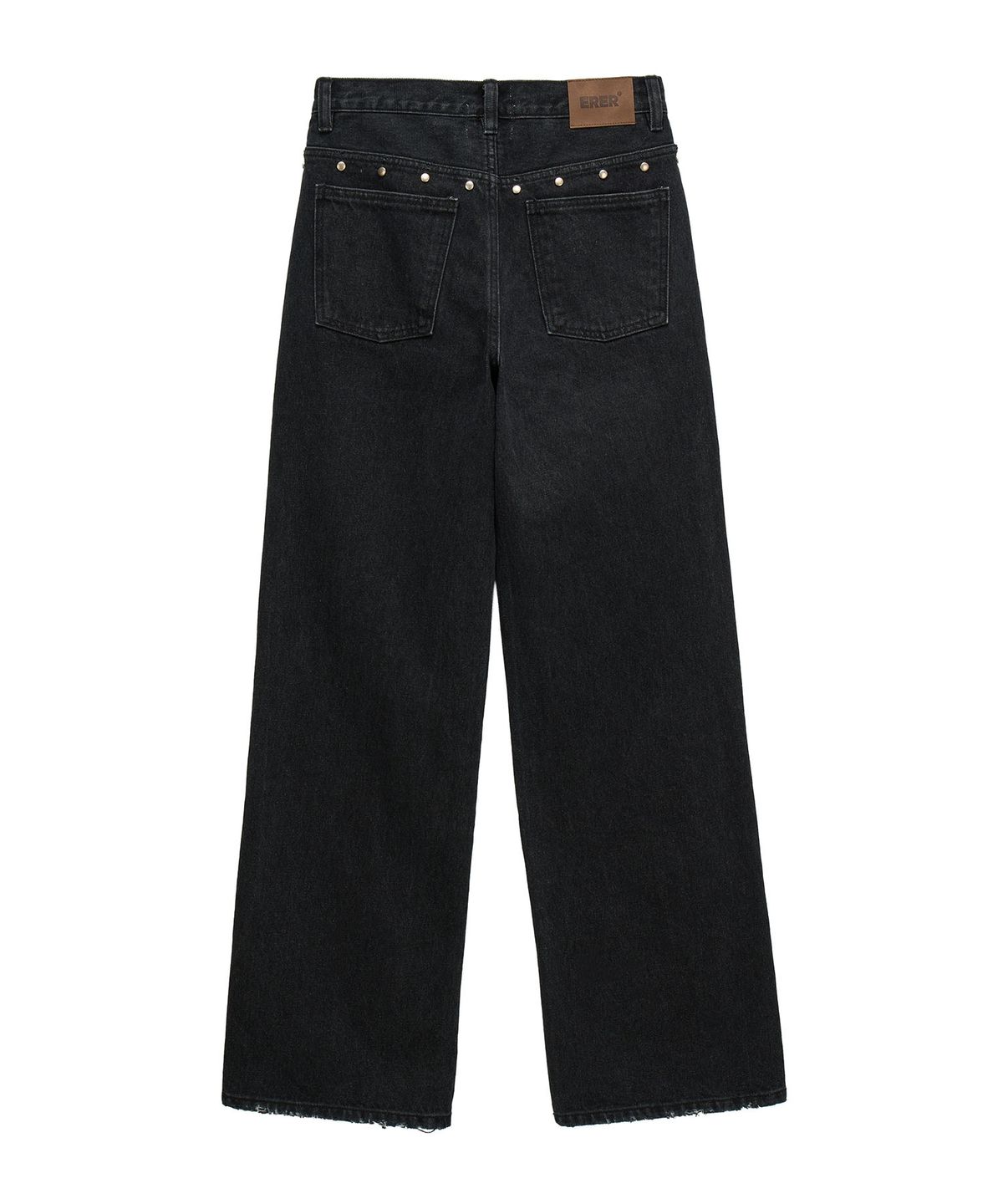 에르에르(ERER) Studed Denim Pants Black