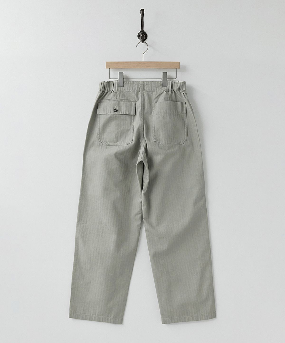 러프사이드(ROUGHSIDE) Elastic Fatigue Pants Light Olive (H)