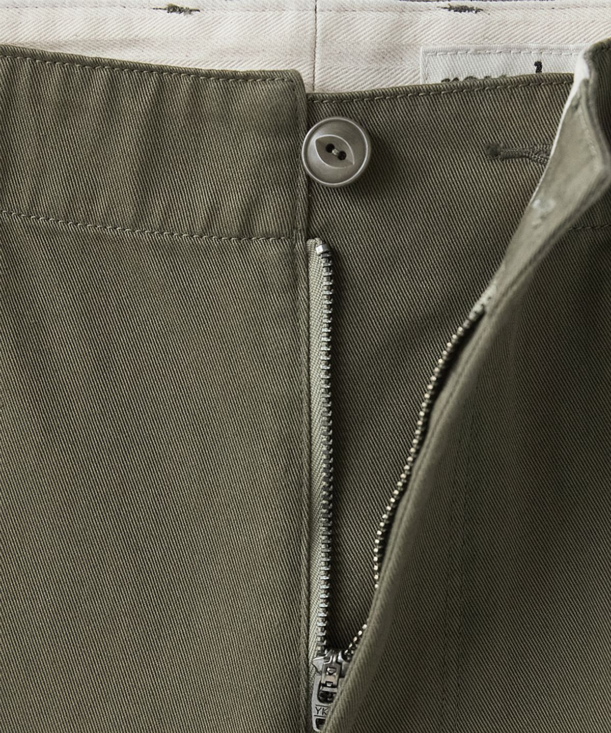러프사이드(ROUGHSIDE) Officer Chino Pants Olive Drab