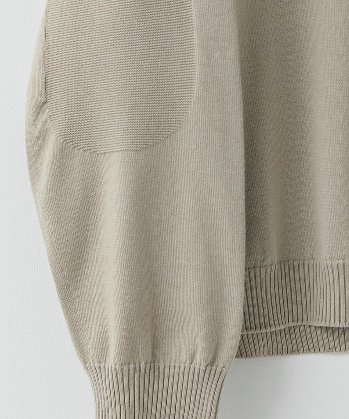 러프사이드(ROUGHSIDE) Whole Garment Crew Knit Oatmeal
