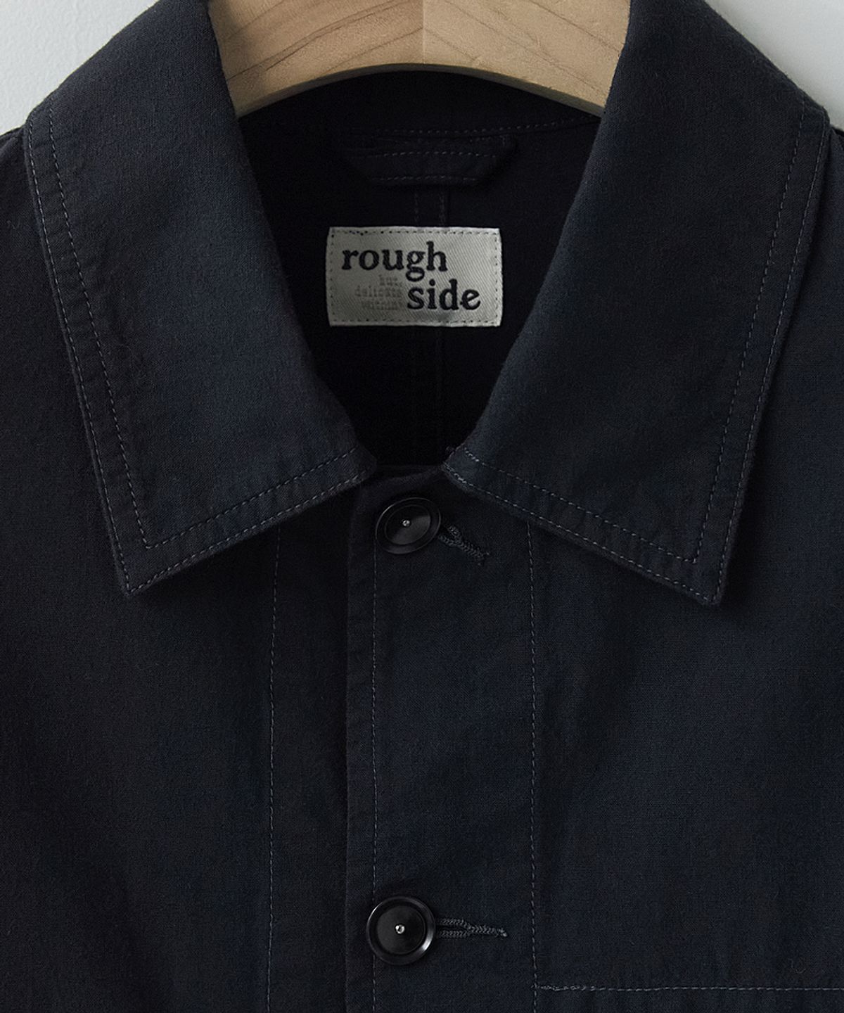 러프사이드(ROUGHSIDE) Utility Work Jacket Ash Black