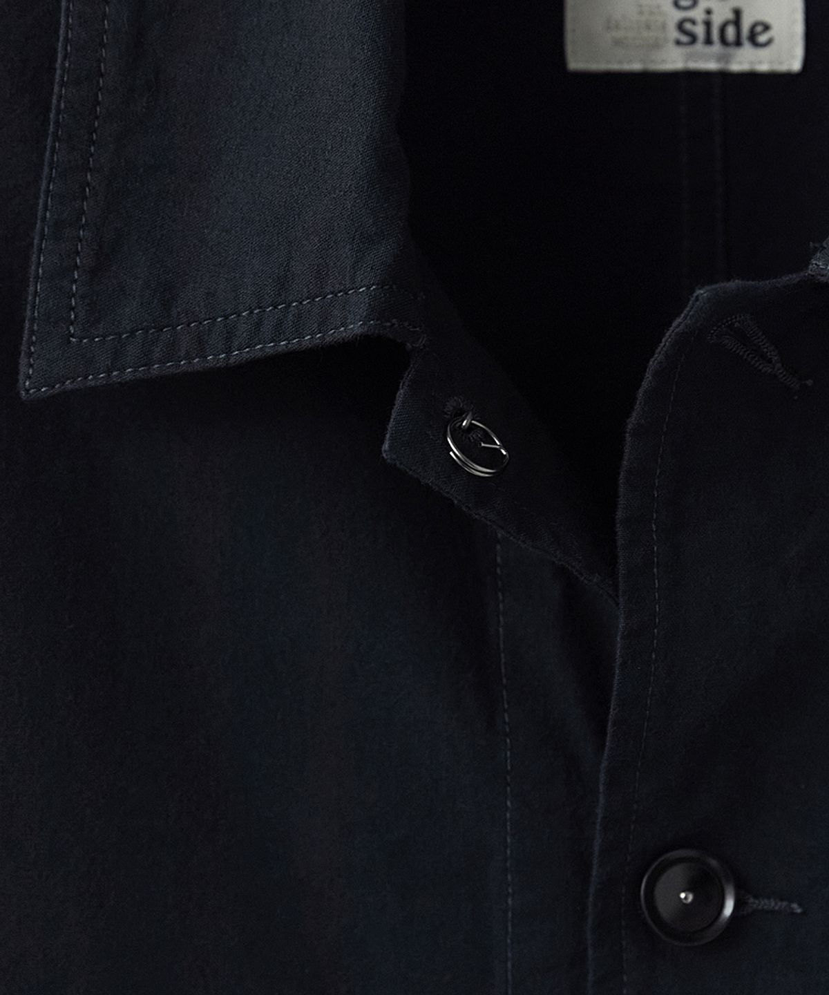 러프사이드(ROUGHSIDE) Utility Work Jacket Ash Black
