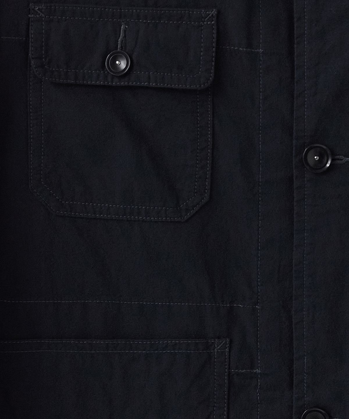 러프사이드(ROUGHSIDE) Utility Work Jacket Ash Black