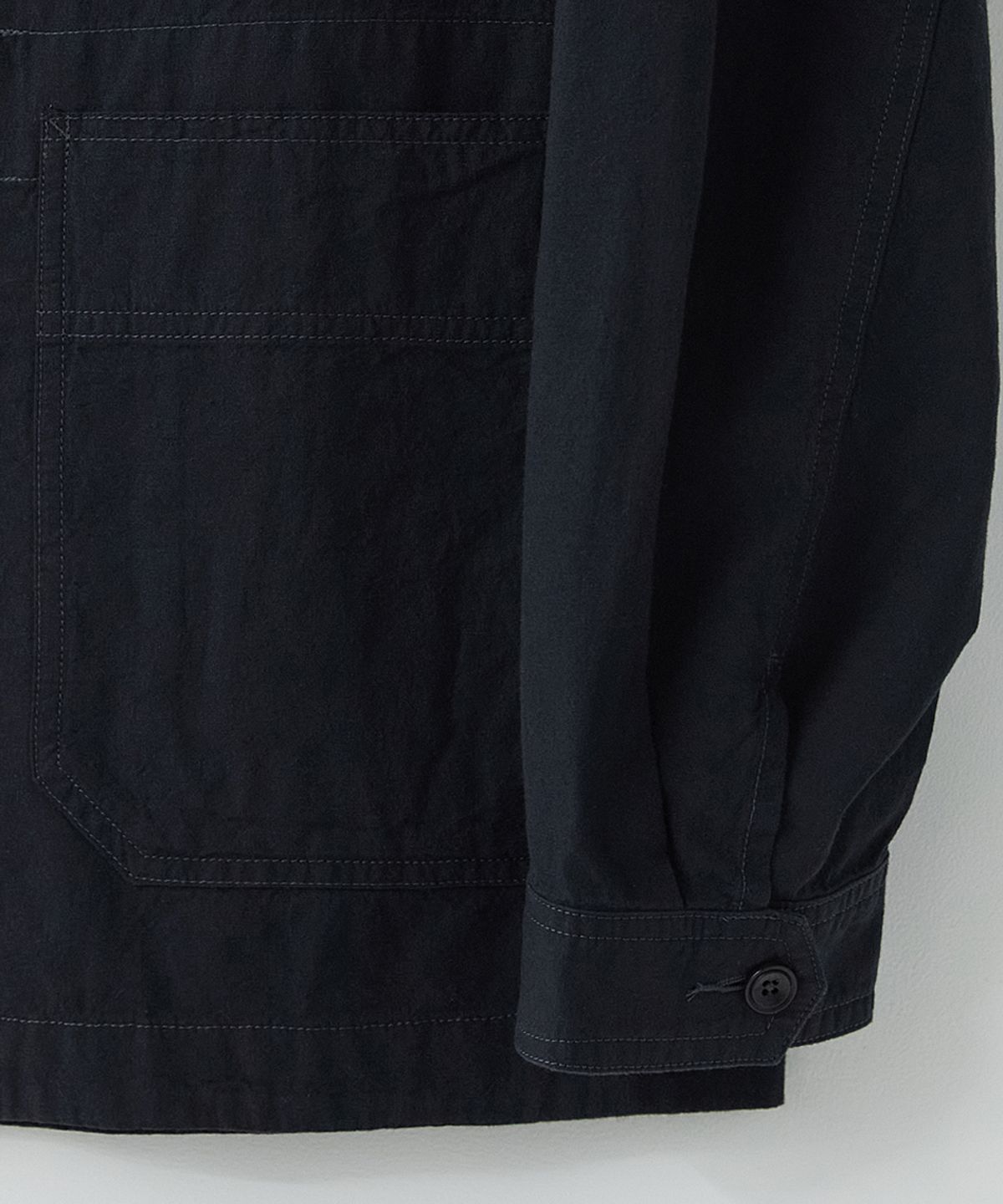 러프사이드(ROUGHSIDE) Utility Work Jacket Ash Black