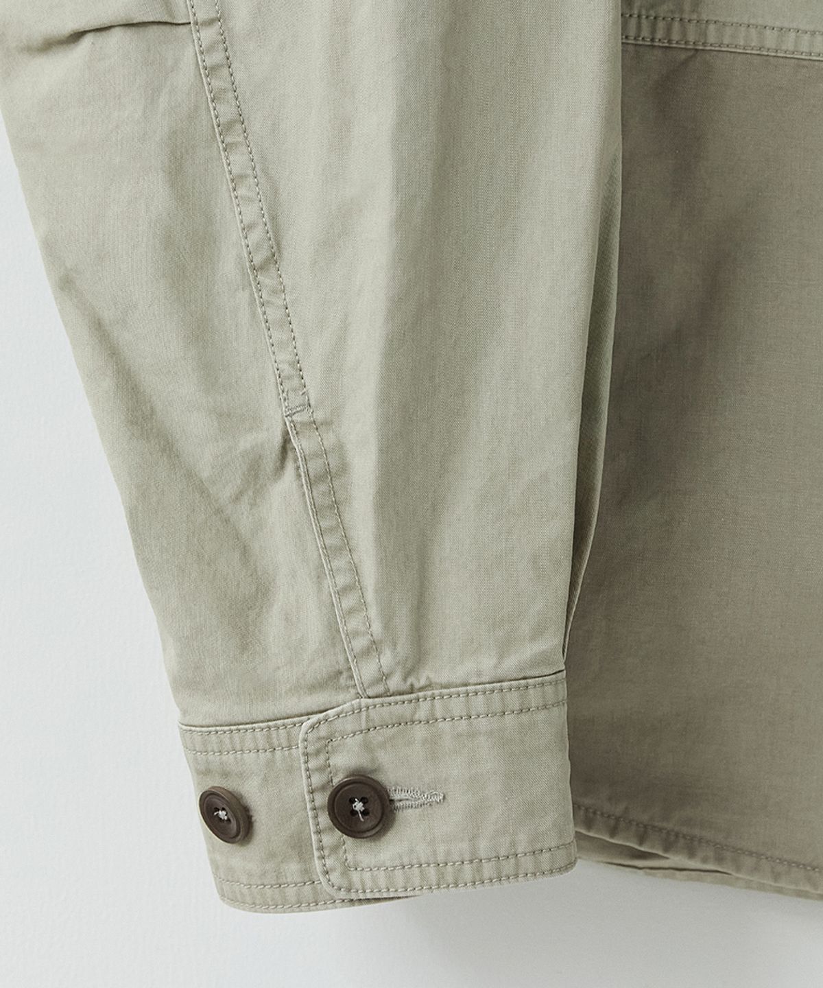 러프사이드(ROUGHSIDE) Contrast Panel Jacket Sage