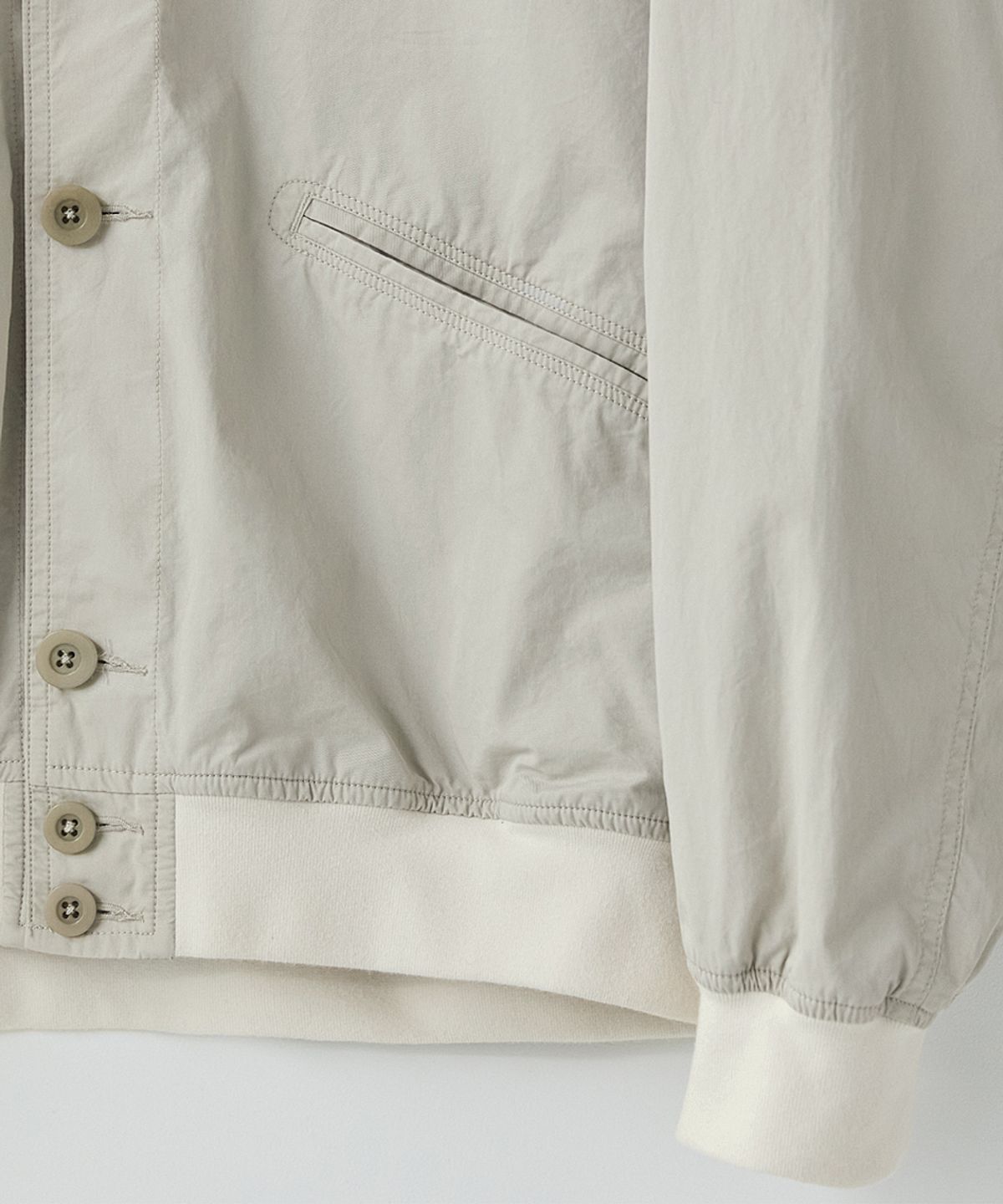 러프사이드(ROUGHSIDE) Skater Bomber (Reversible) Ivory