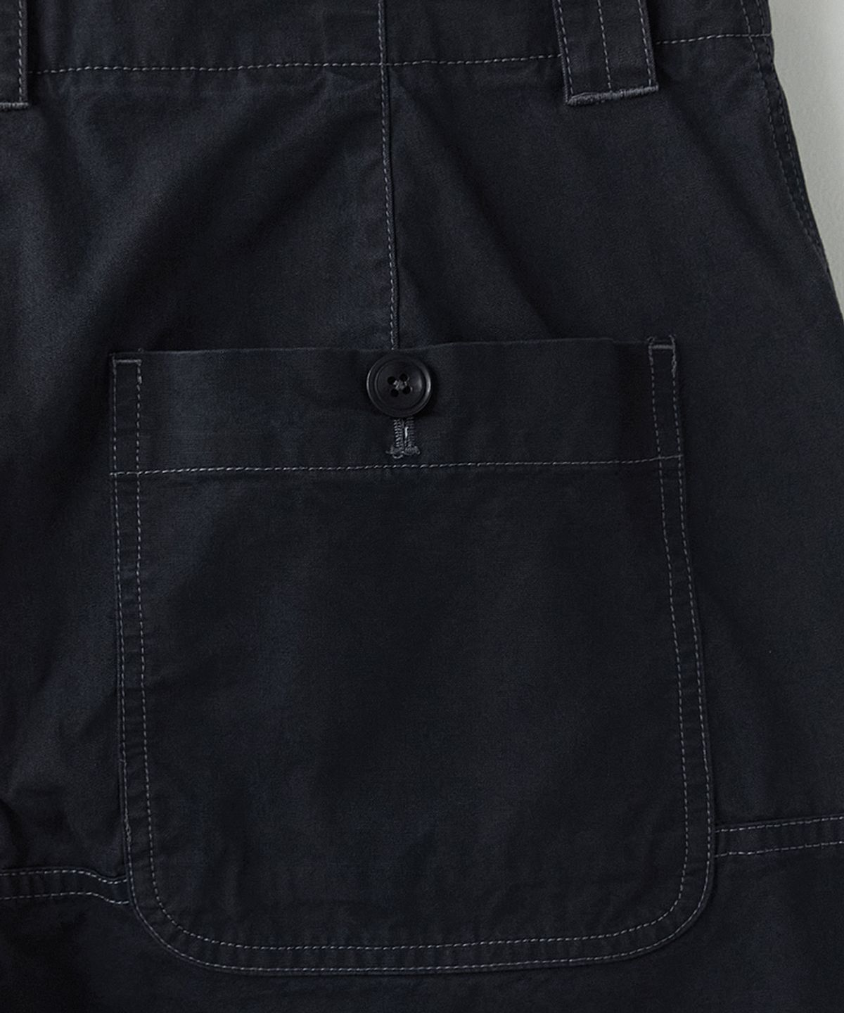 러프사이드(ROUGHSIDE) Contrast Panel Pants Ash Black