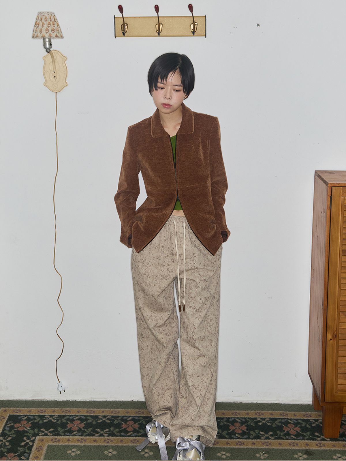 어펙션(AFFECTION) Field Pattern Easy Pants