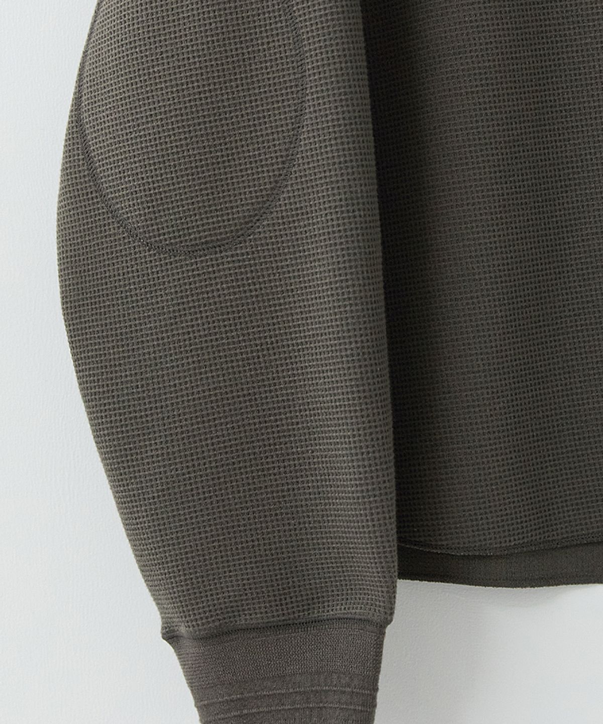 러프사이드(ROUGHSIDE) Waffle Long Sleeve Mud