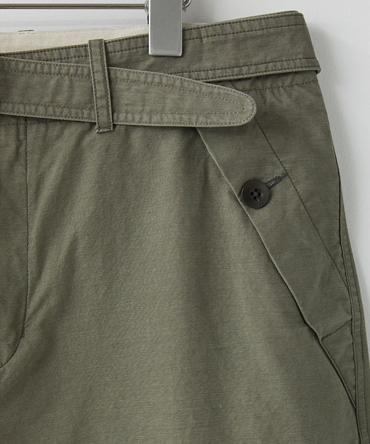 러프사이드(ROUGHSIDE) Downhill Belted Pants Olive Drab