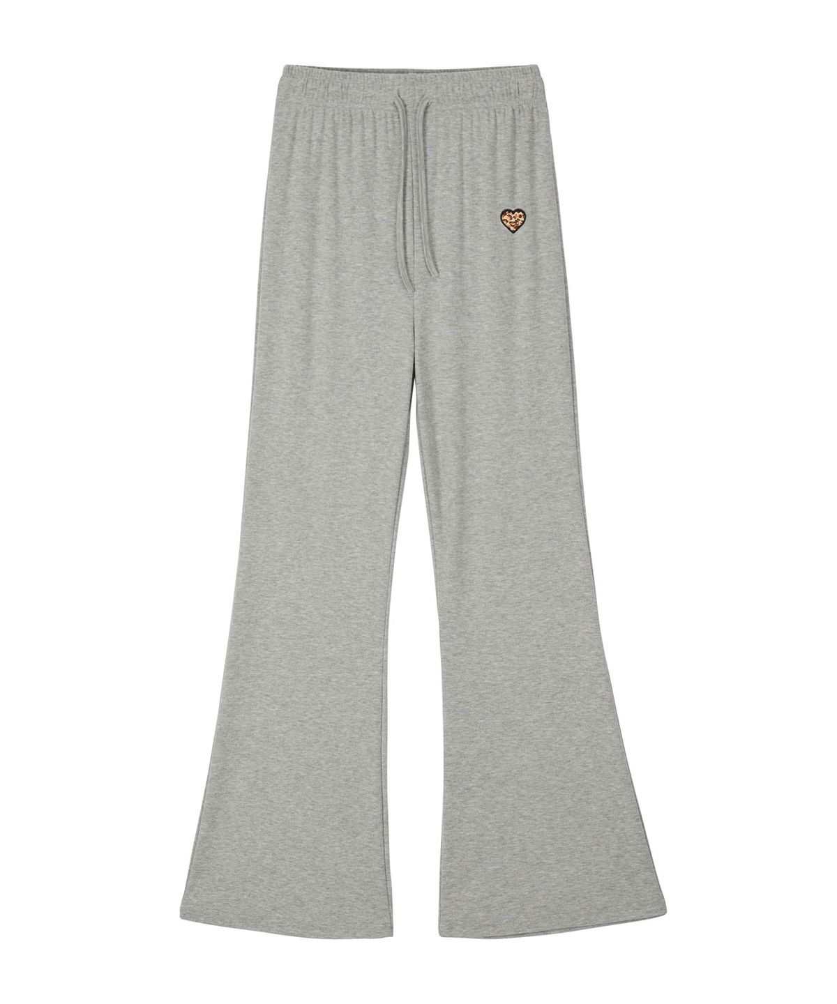 에르에르(ERER) Bootcut Sweat Pants Melange Gray