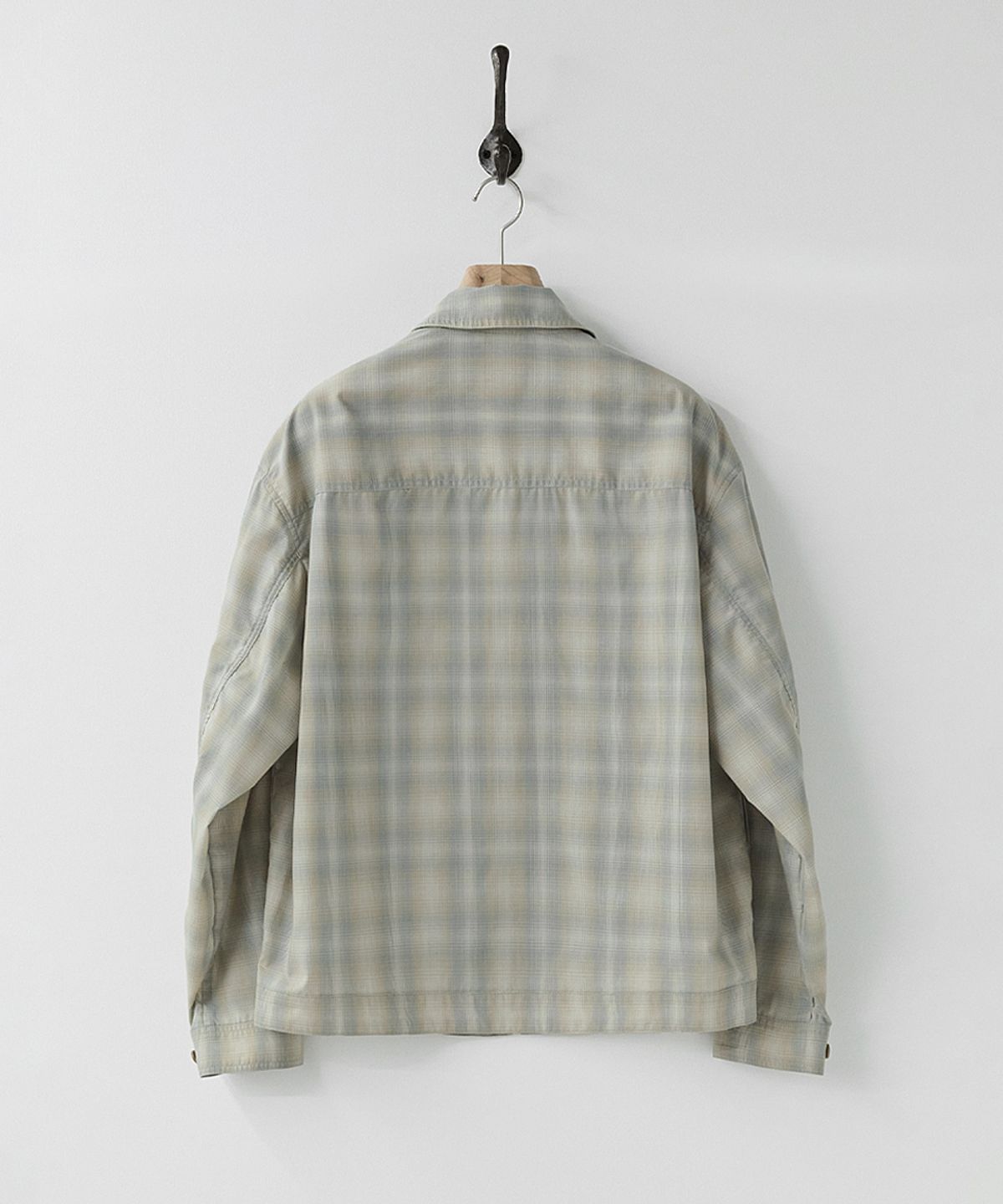 러프사이드(ROUGHSIDE) Cyclist Jacket Fog Blue Check