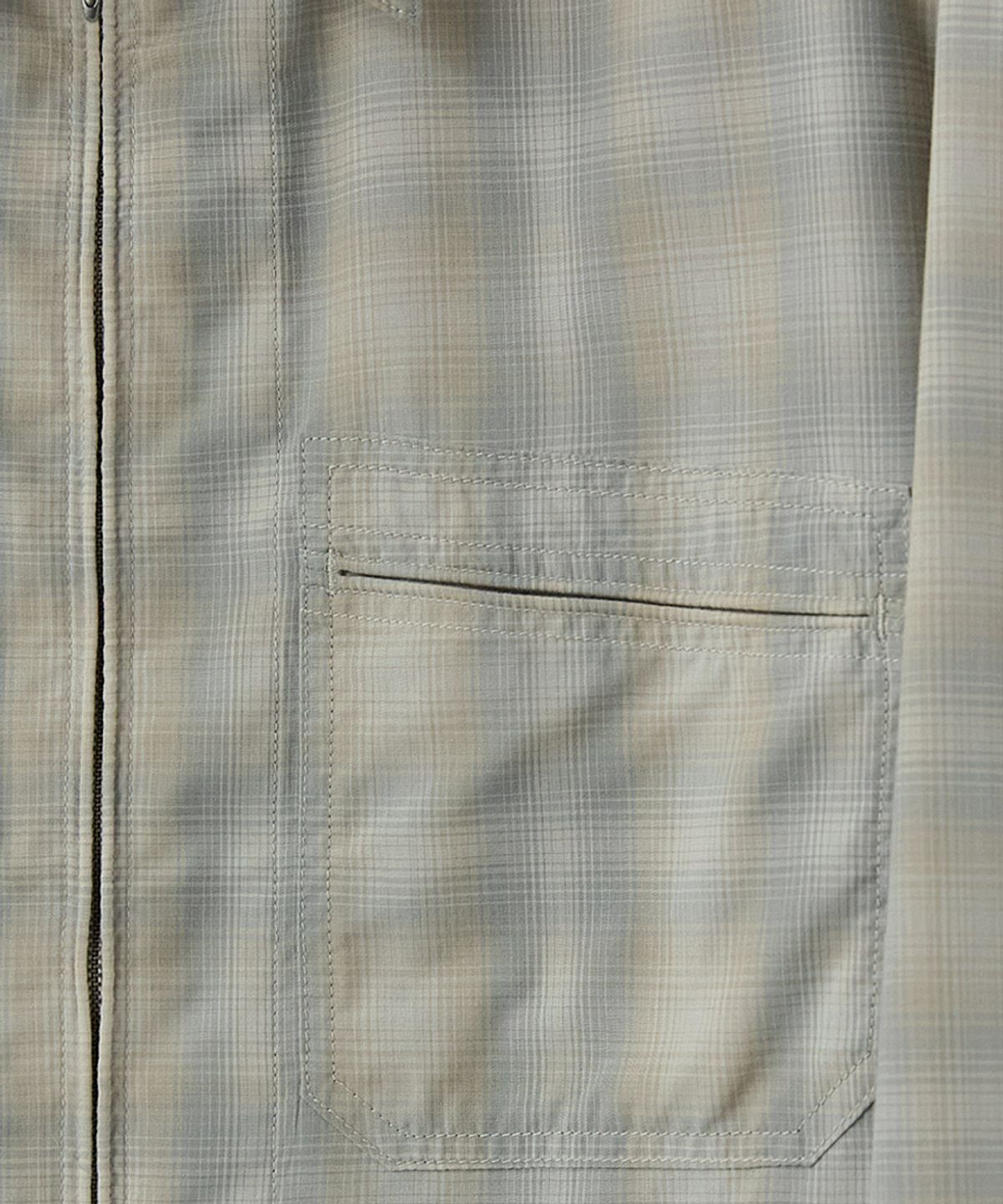 러프사이드(ROUGHSIDE) Cyclist Jacket Fog Blue Check