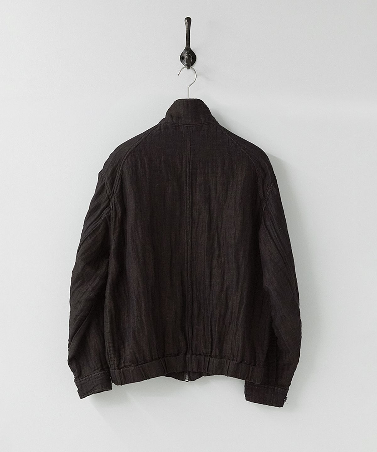 러프사이드(ROUGHSIDE) Linen Track Jacket Dark Umber