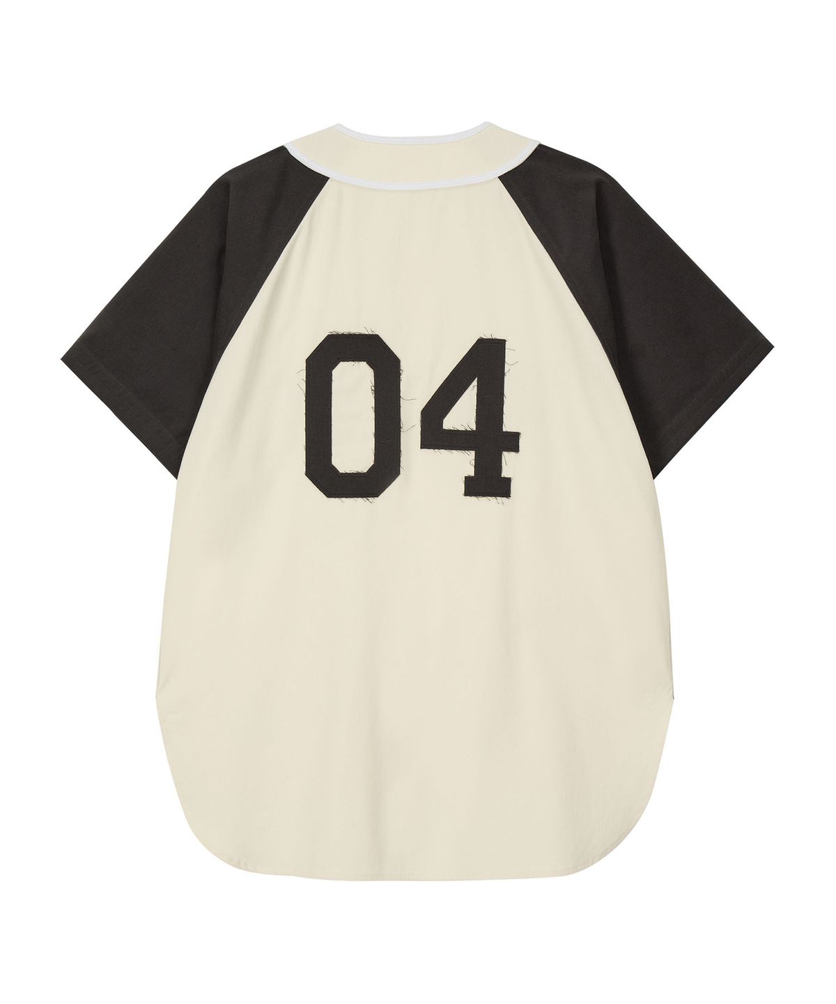 에르에르(ERER) ERER Color Block Baseball Shirts Charcoal
