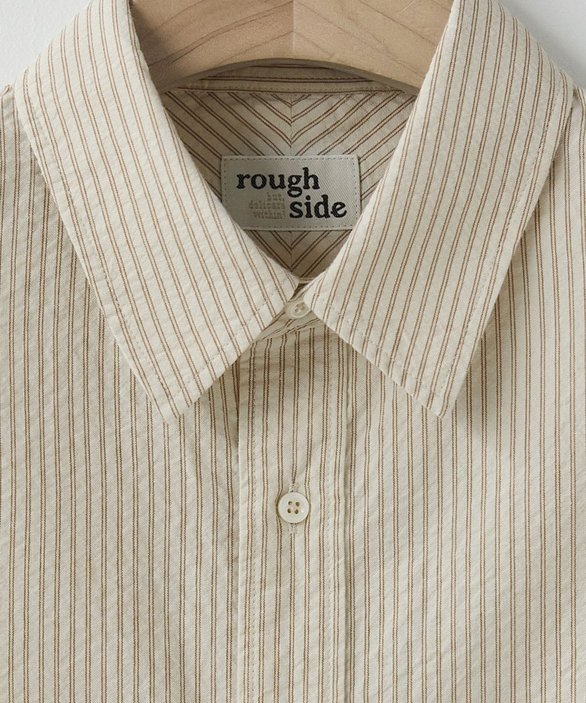 러프사이드(ROUGHSIDE) Unit Shirt Beige ST