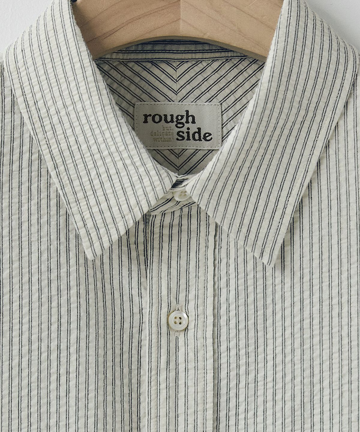 러프사이드(ROUGHSIDE) Unit Shirt Navy ST
