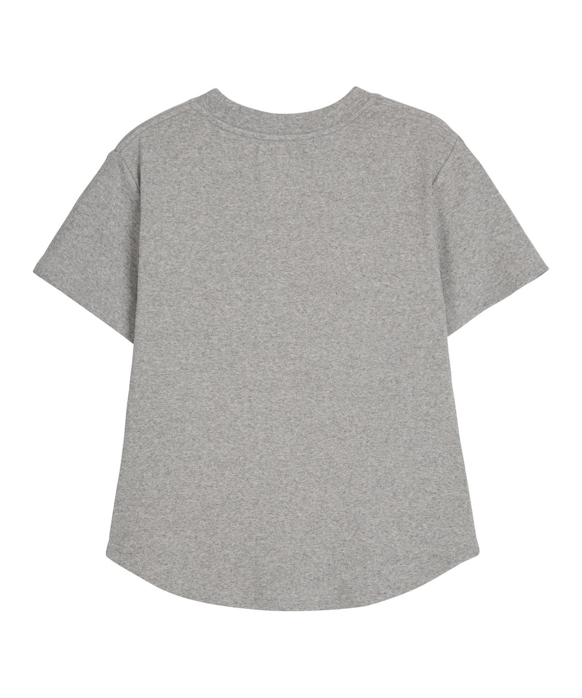 에르에르(ERER) Logo Label Short-sleeved T-shirt Melange Gray