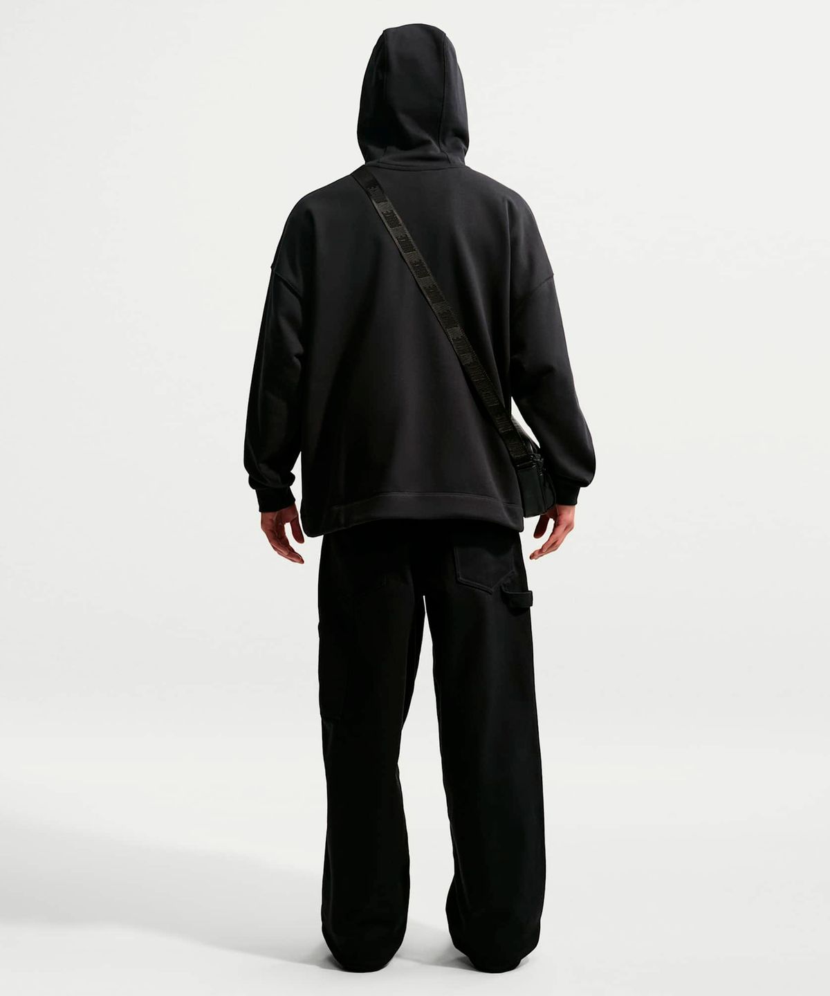 나이키(NIKE) 스포츠웨어 클럽 오버사이즈 프렌치 테리 풀오버 후디 M - 블랙:화이트 / IF0746-010